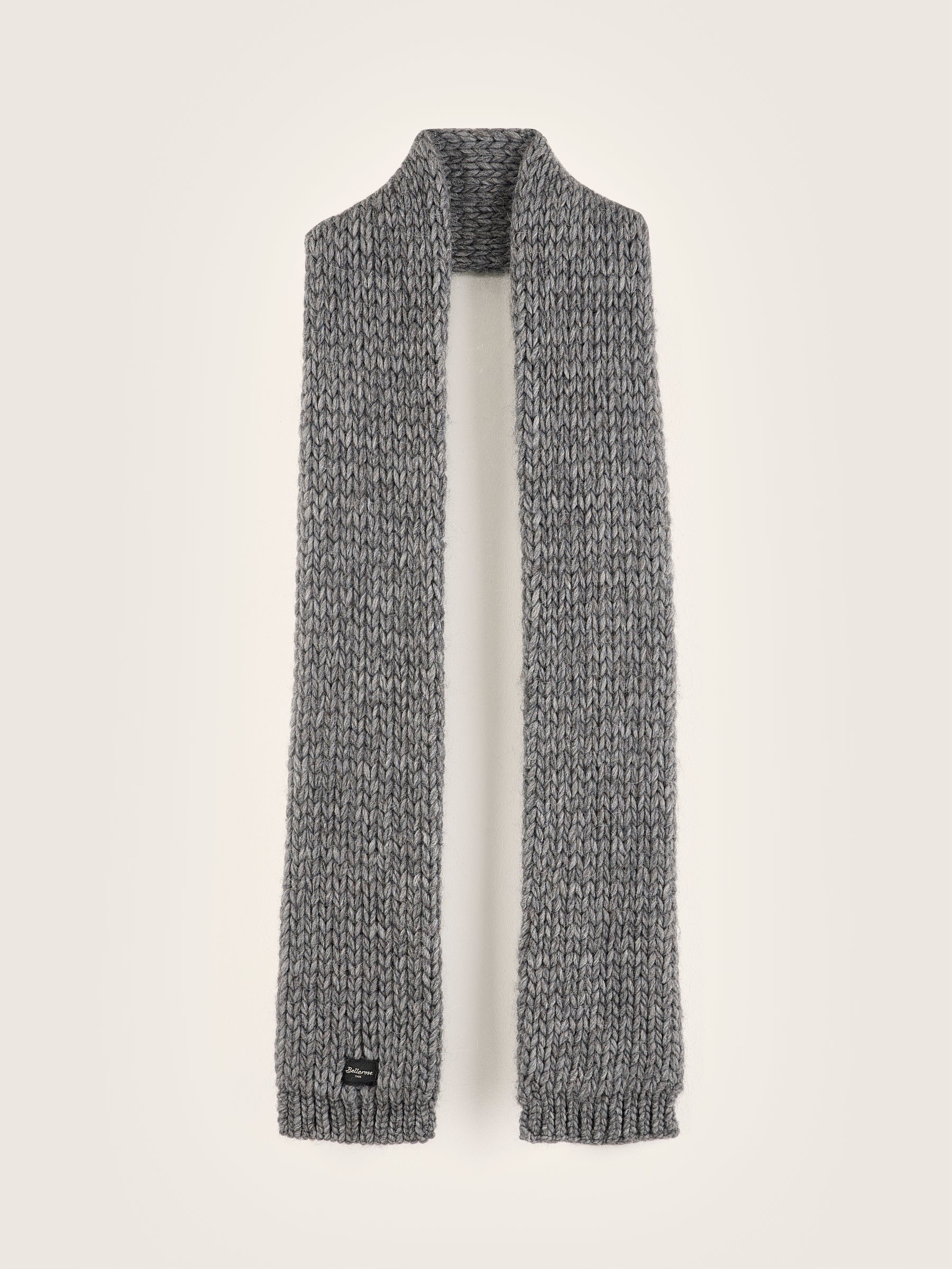 Kou Knitted Scarf - Mid grey For Women | Bellerose