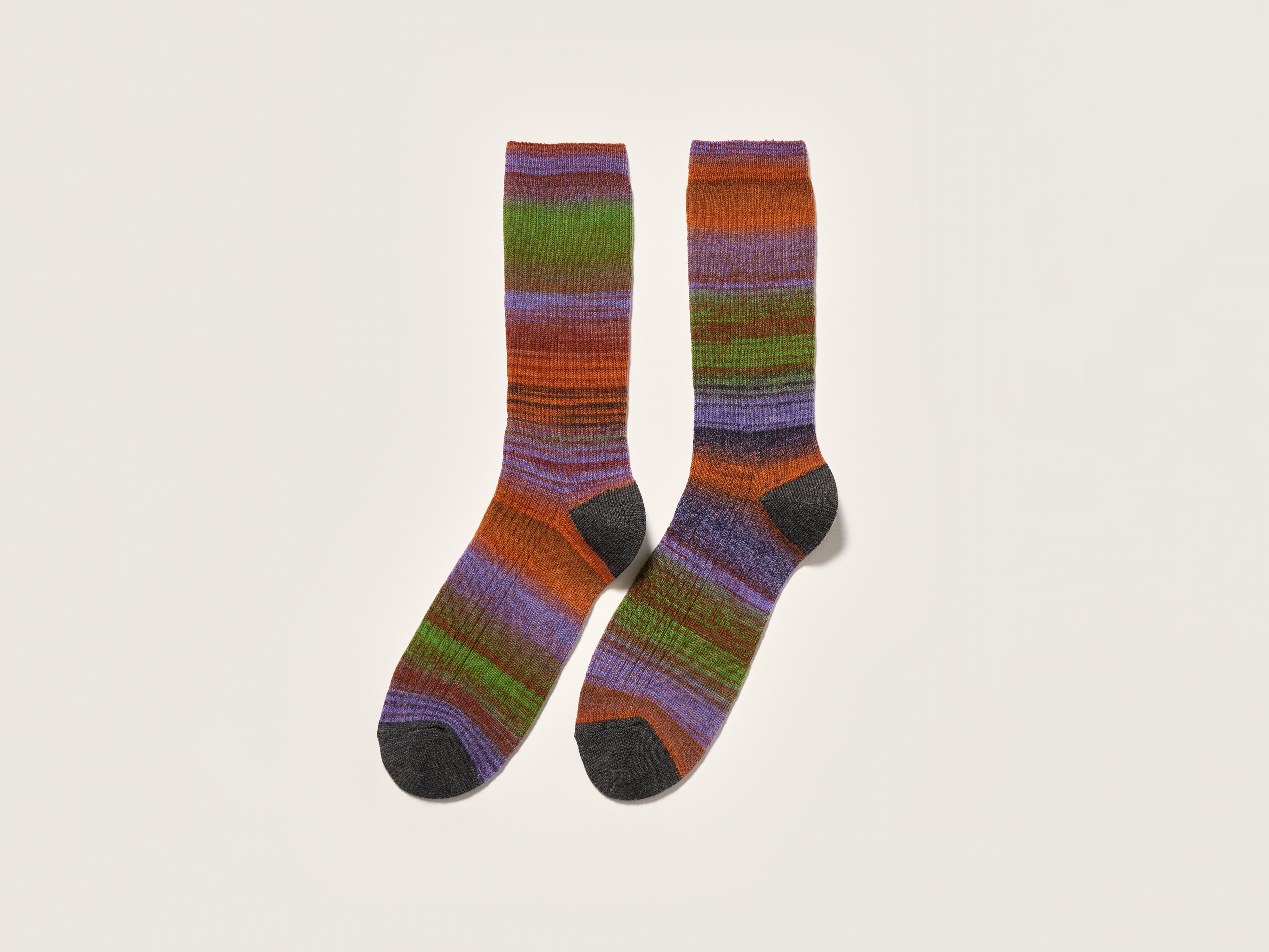 Baque rib-knit socks (242 / W / COMBO B)