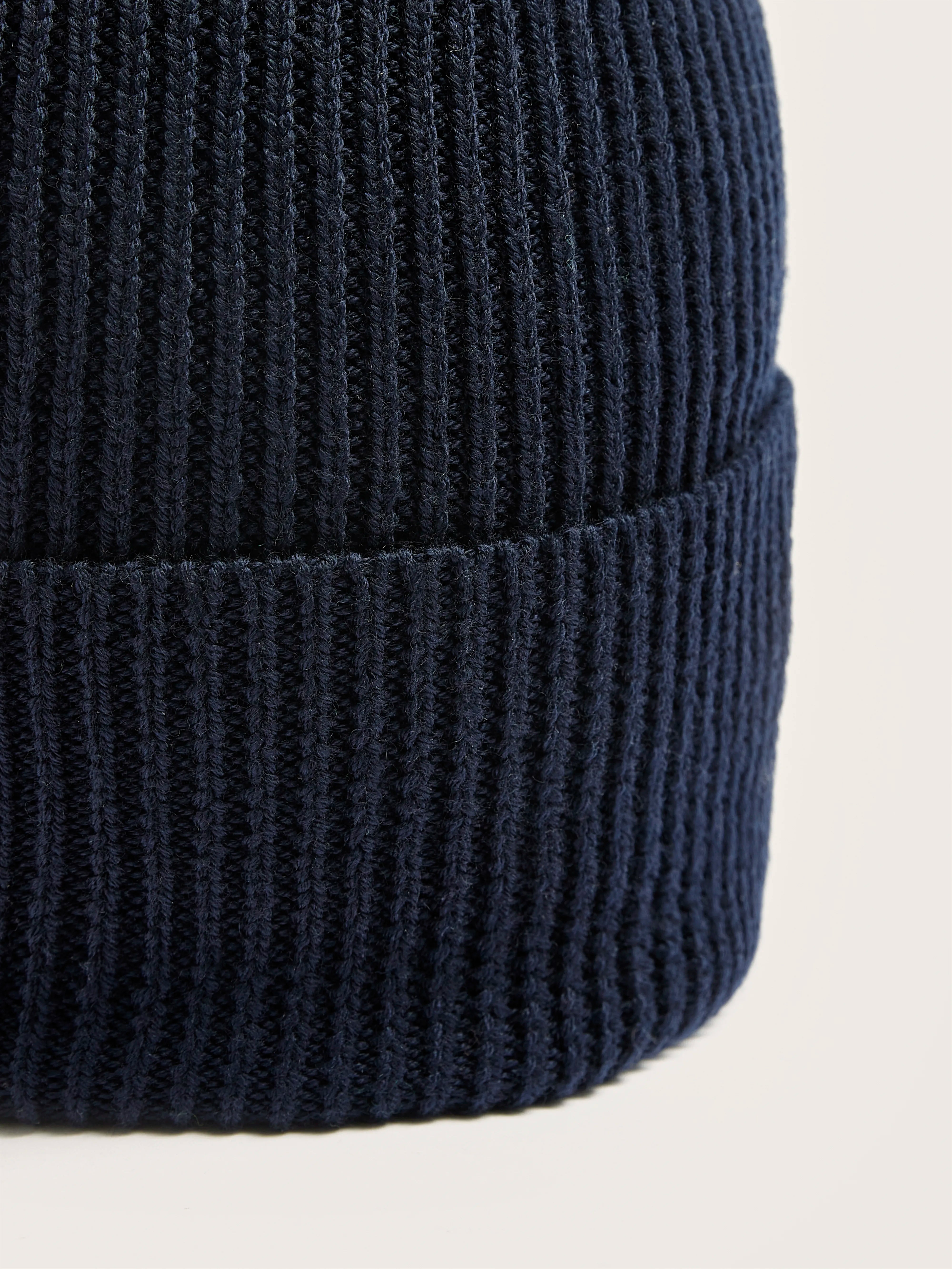 Senca rib-knit beanie (242 / W / NAVY)