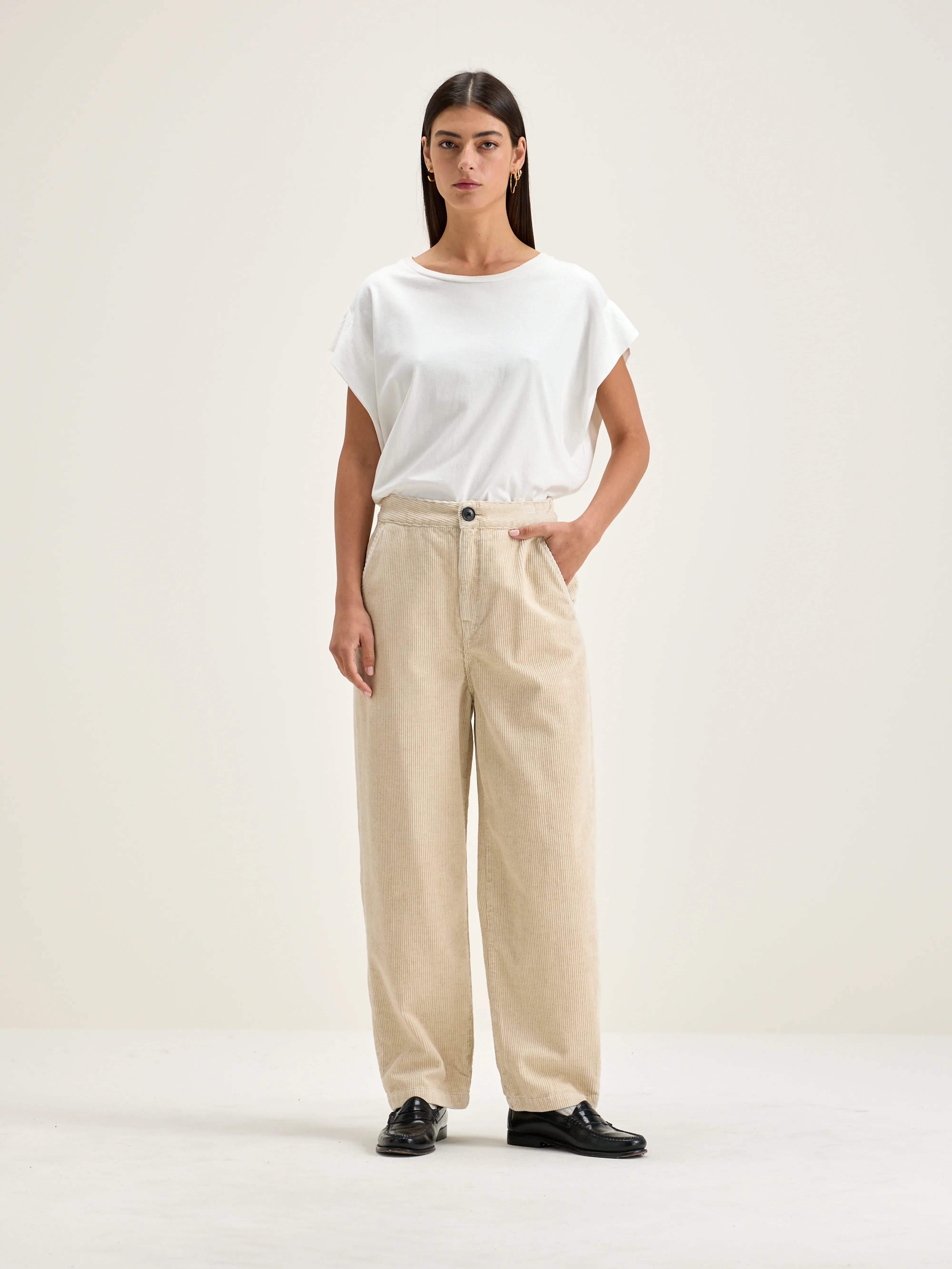 Pasop Pants - Calcaire For Women | Bellerose