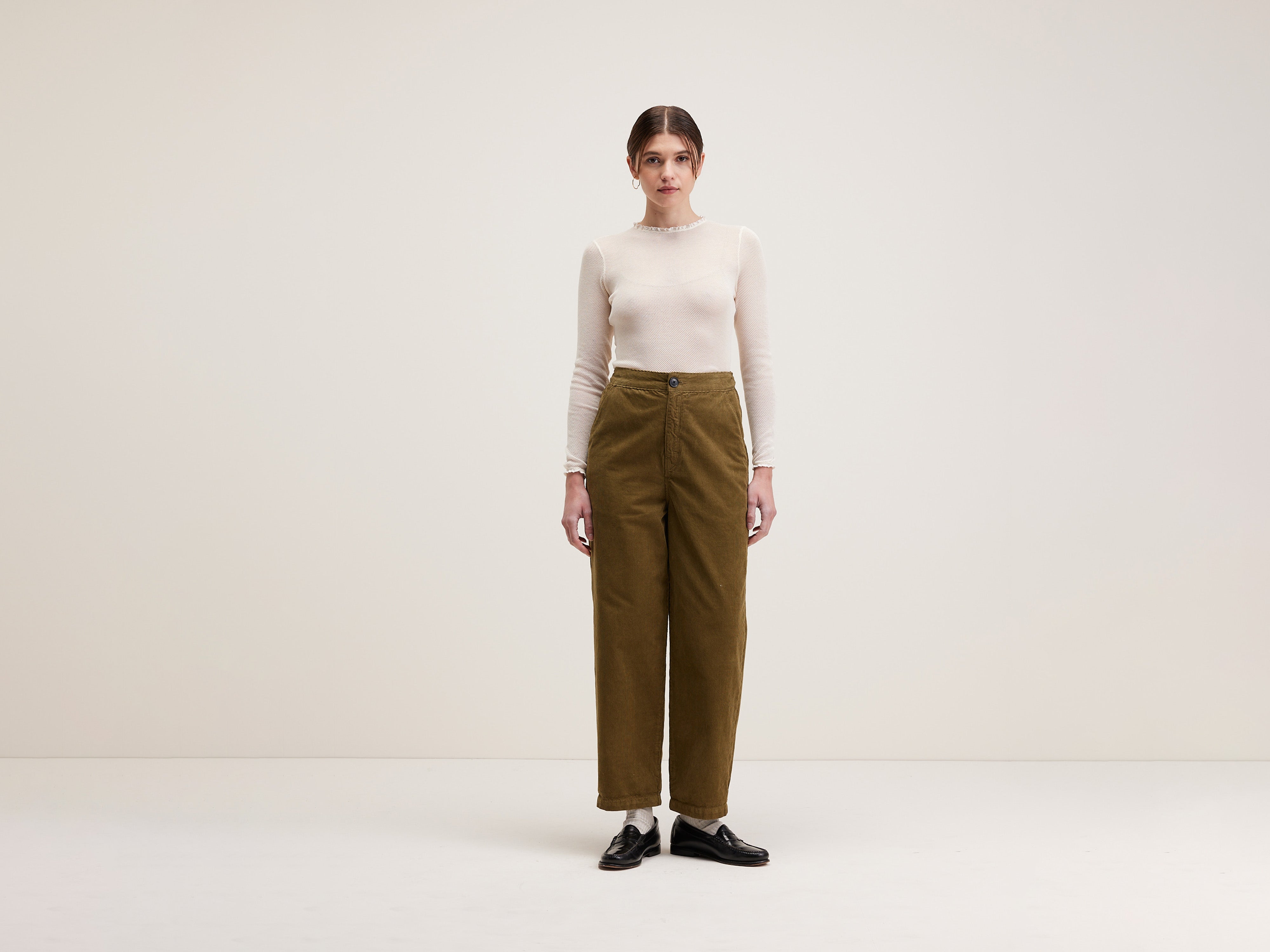 Pasop relaxed trousers (242 / W / MILITARY)