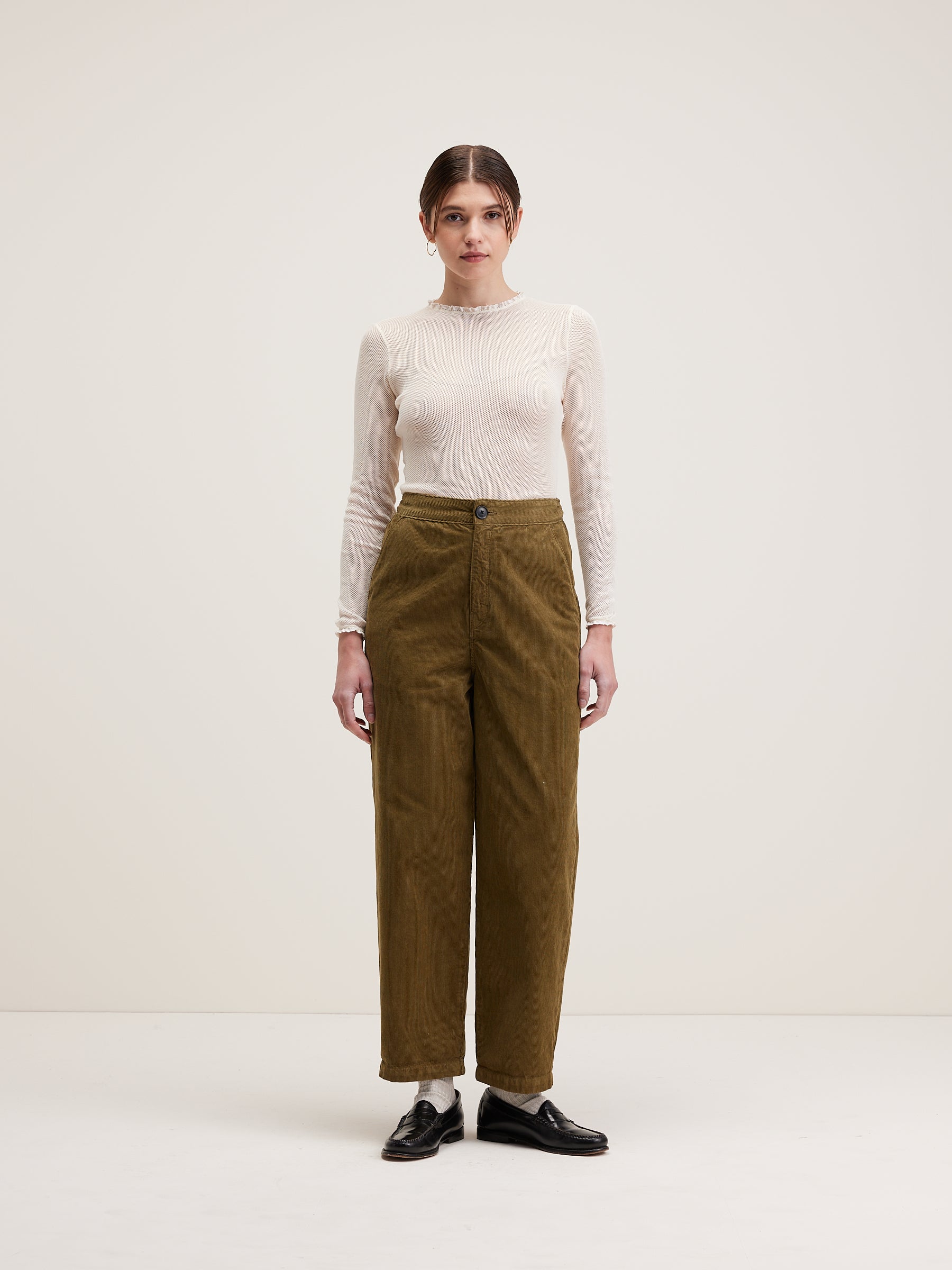 Pasop relaxed trousers (242 / W / MILITARY)