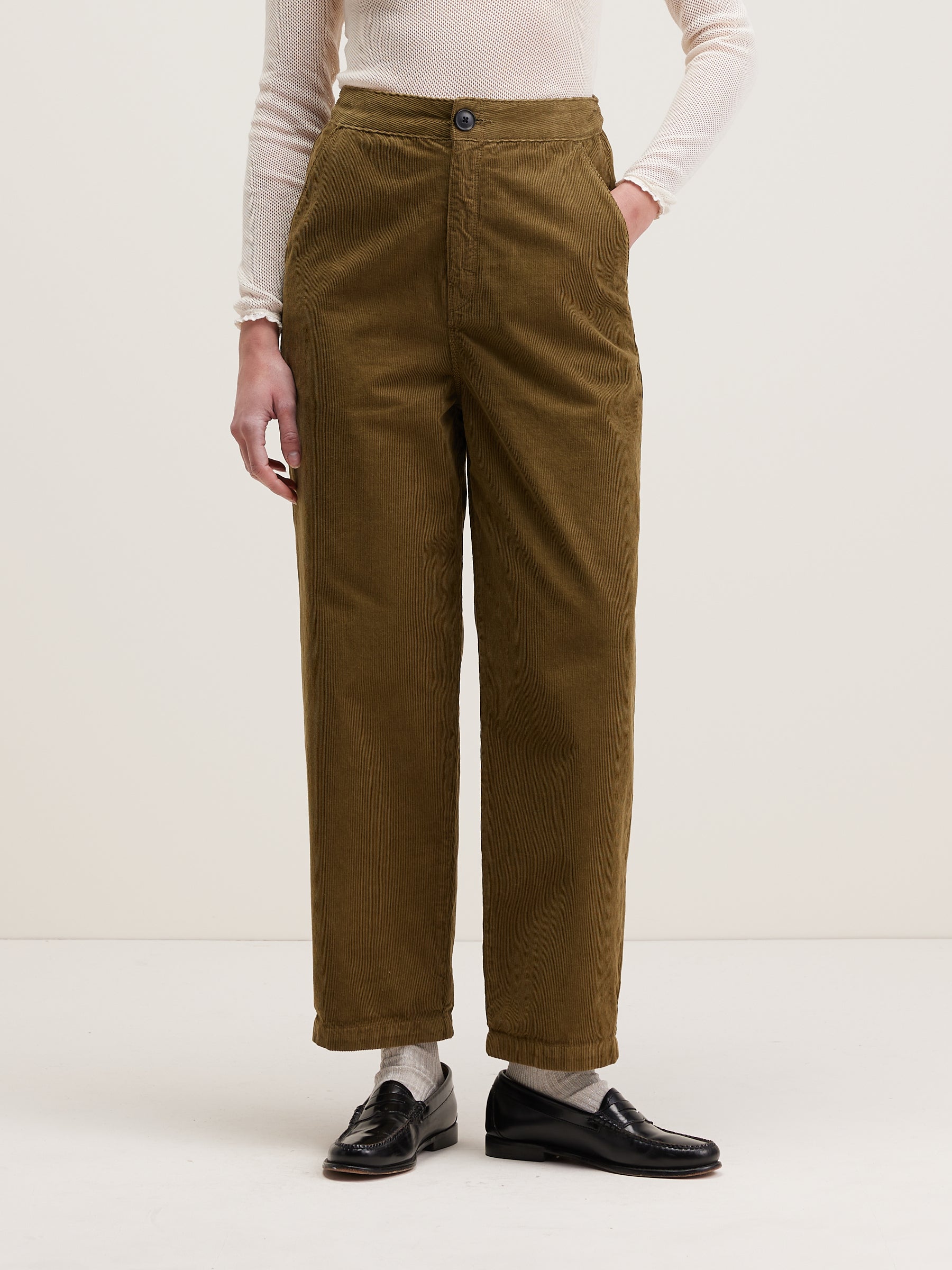 Pasop Relaxed Trousers - Military For Women | Bellerose