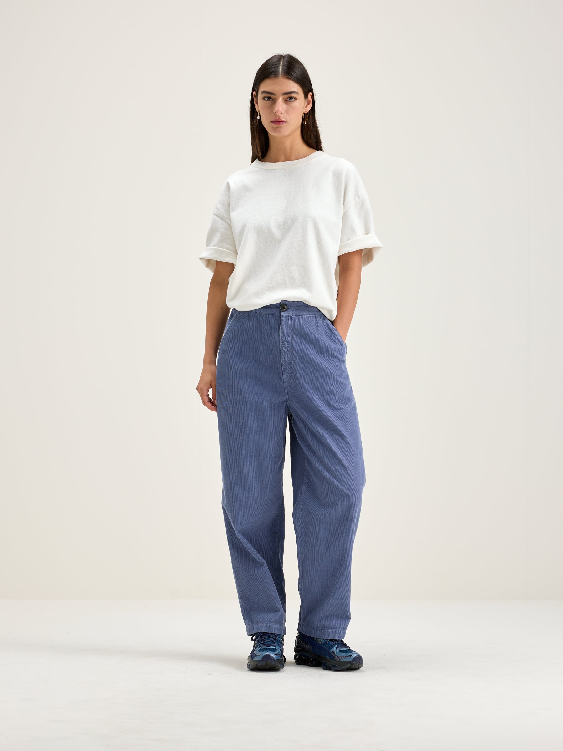 Pasop relaxed trousers (242 / W / MYRTILLE)