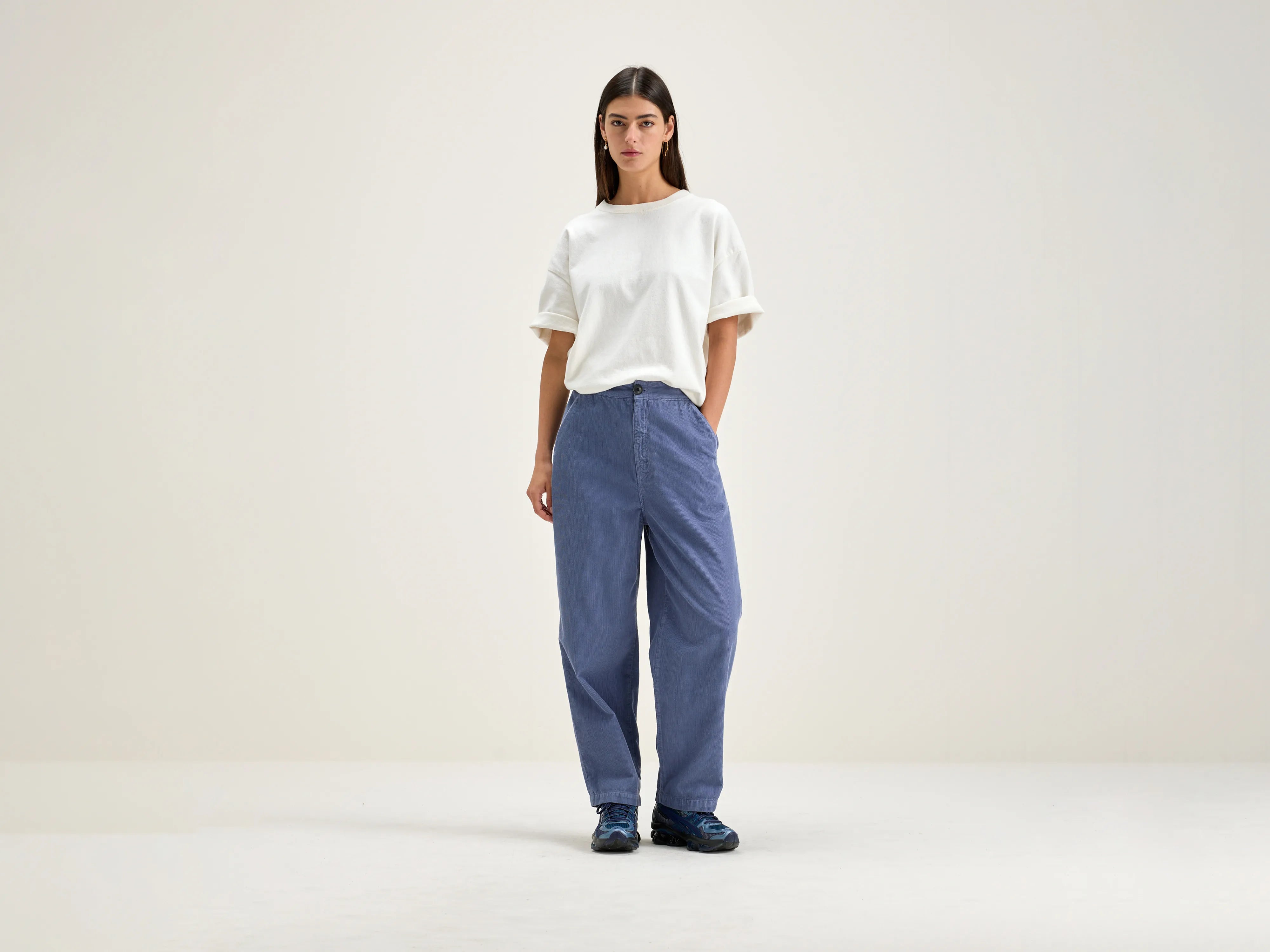 Pasop relaxed trousers (242 / W / MYRTILLE)