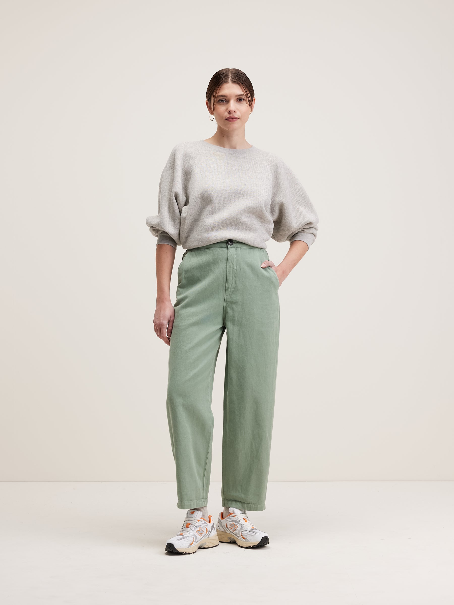 Pasop relaxed broek (242 / W / EUCALYPTUS)