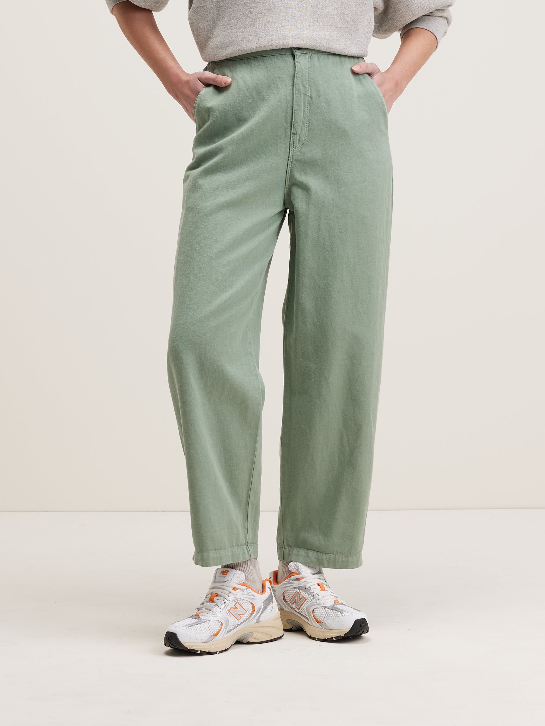 Pasop Relaxed Broek - Eucalyptus Voor Dames | Bellerose