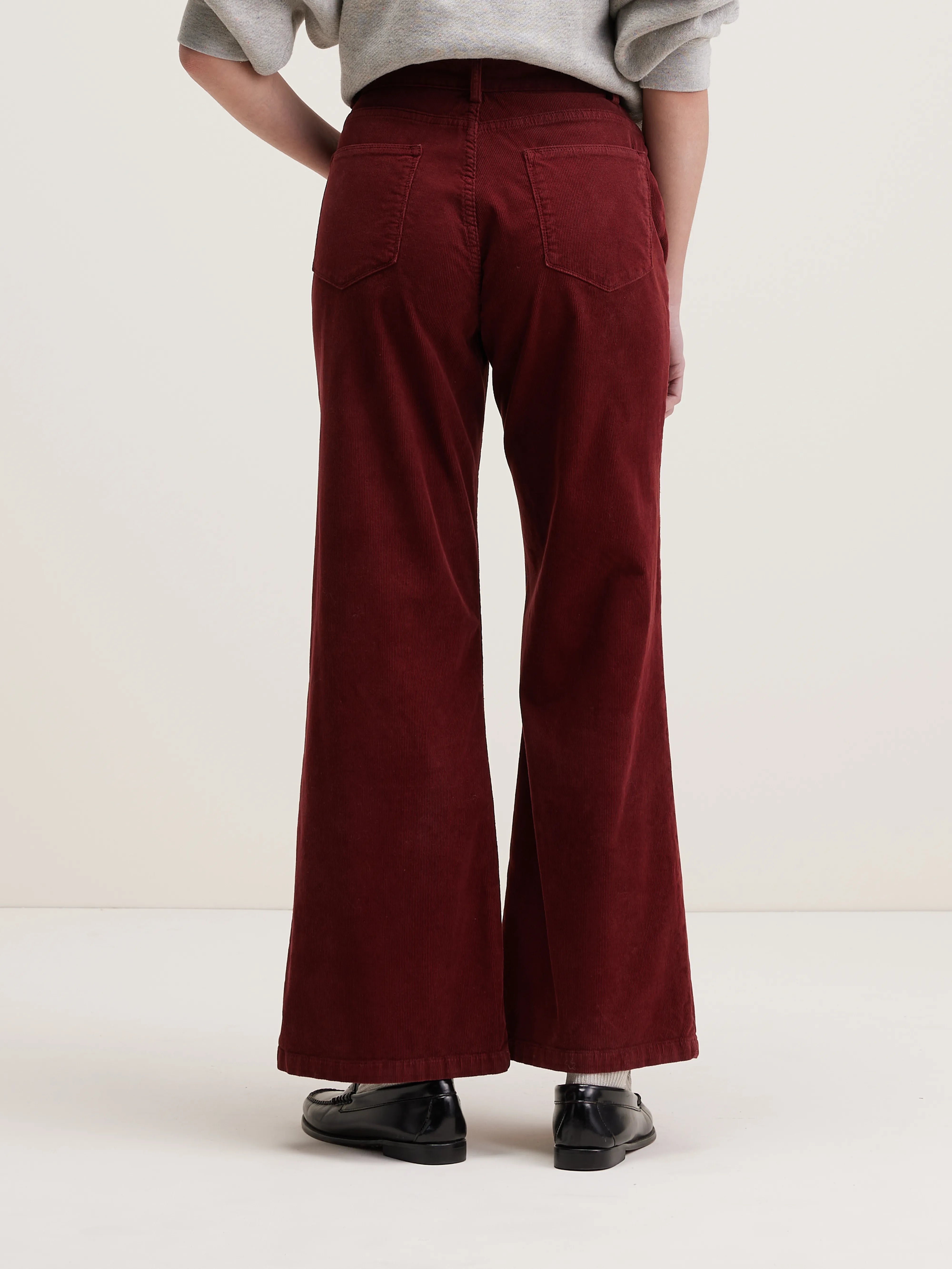 Park Flared Trousers - Grenat Für Women | Bellerose