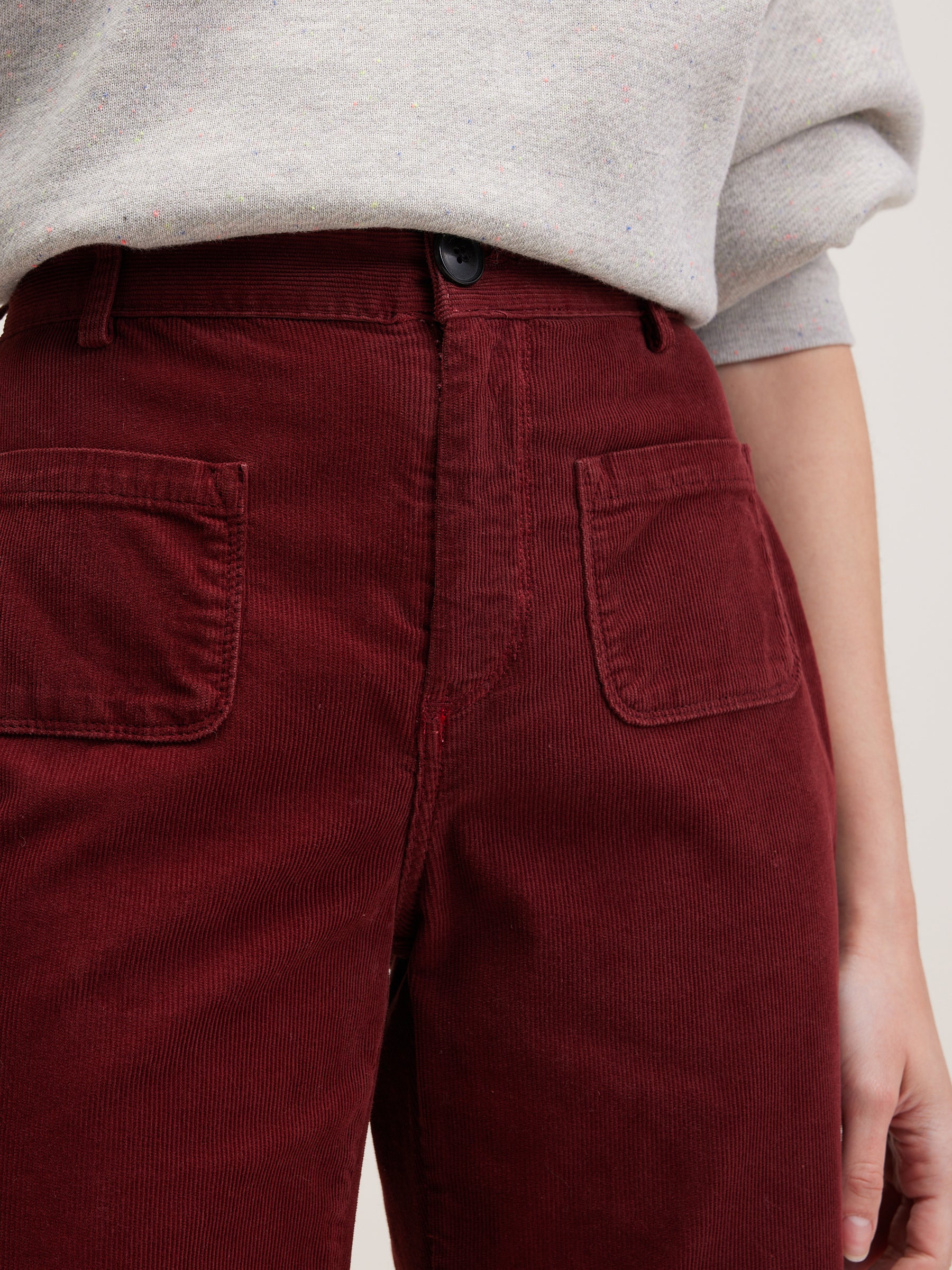 Park Flared Trousers - Grenat For Women | Bellerose