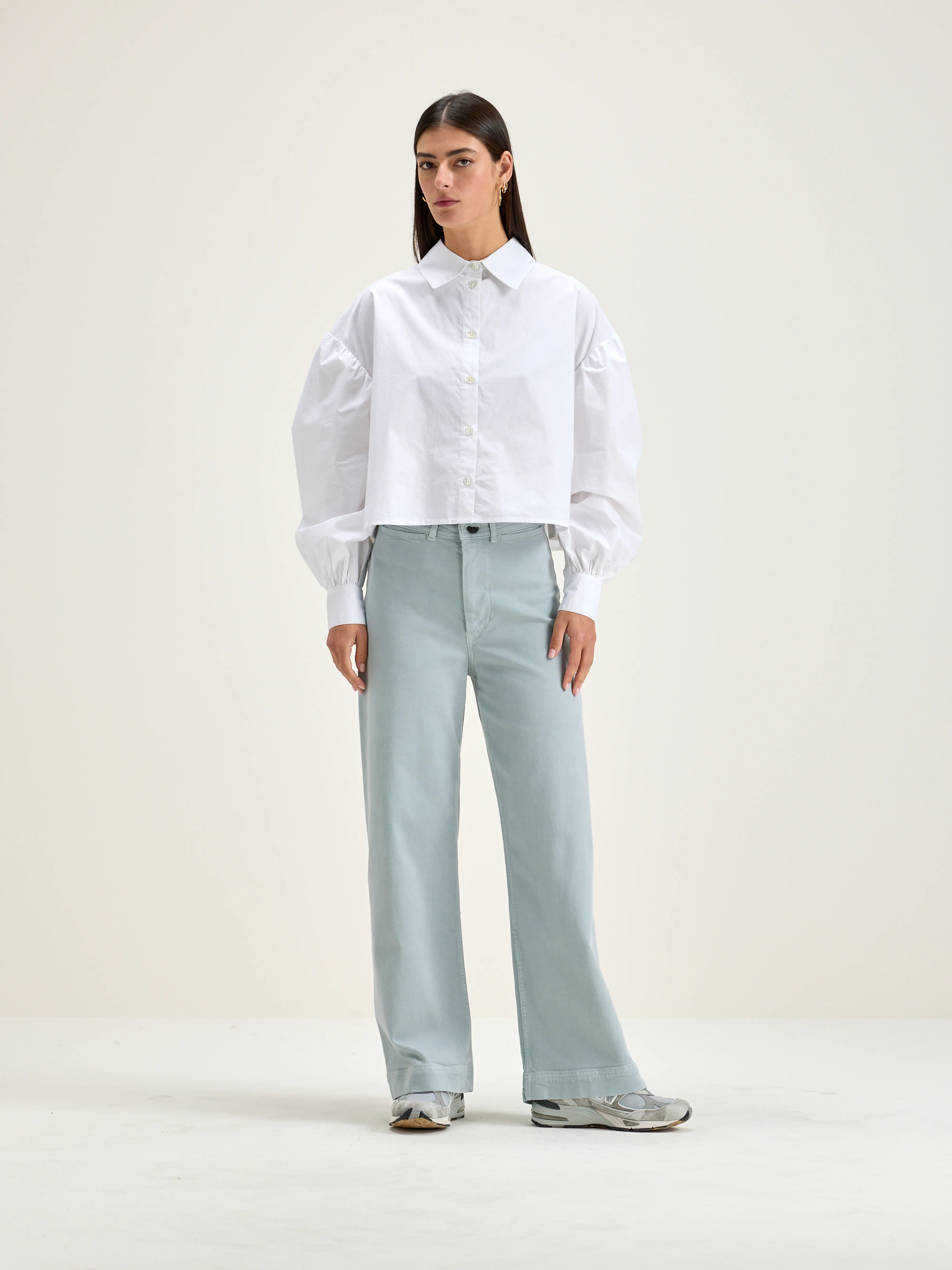 Pantalon Large Lottie - Givre Pour Femme | Bellerose