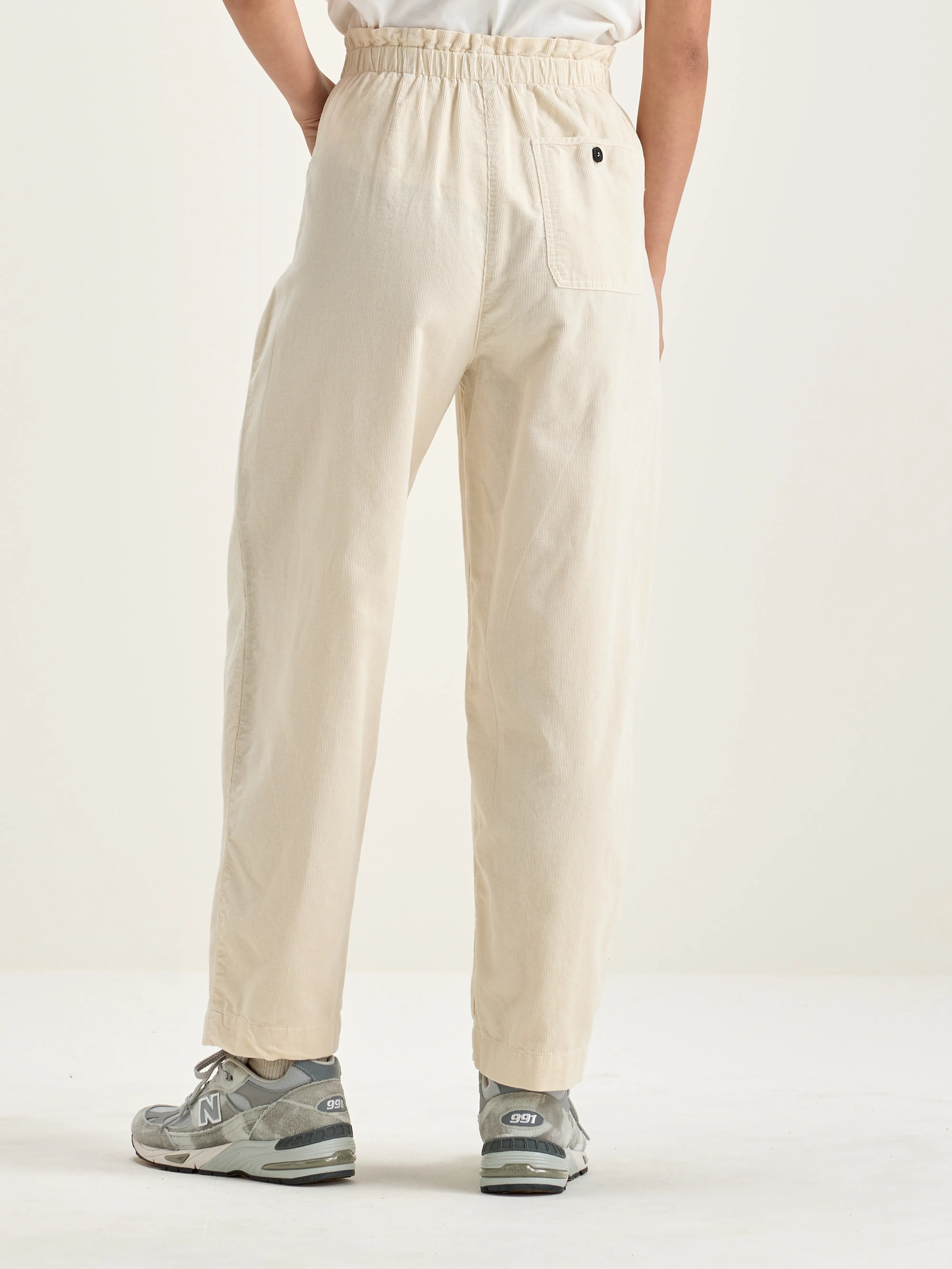 Lilo Paperbag Broek - Cream Voor Dames | Bellerose