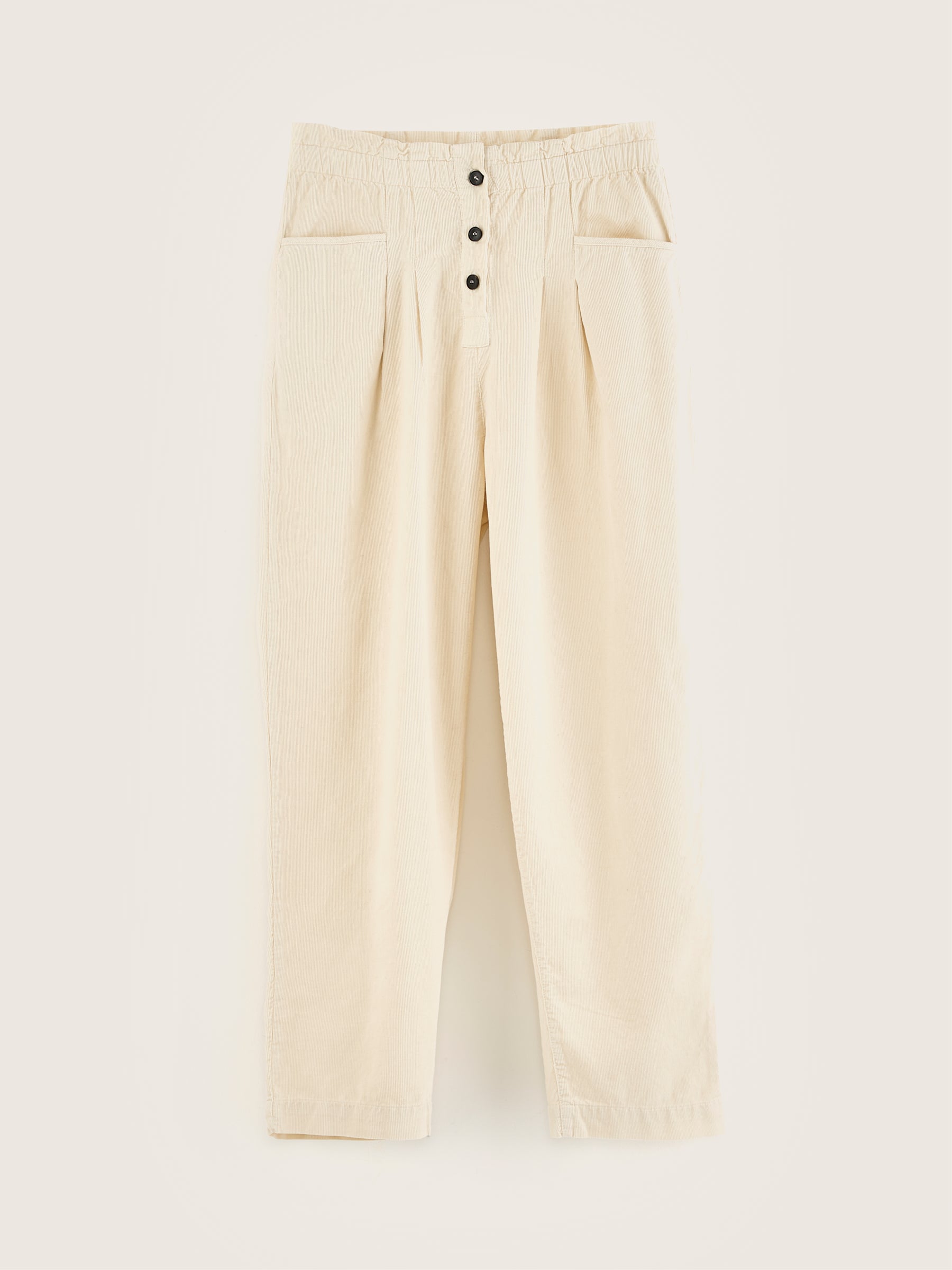 Lilo paperbag trousers (242 / W / CREAM)