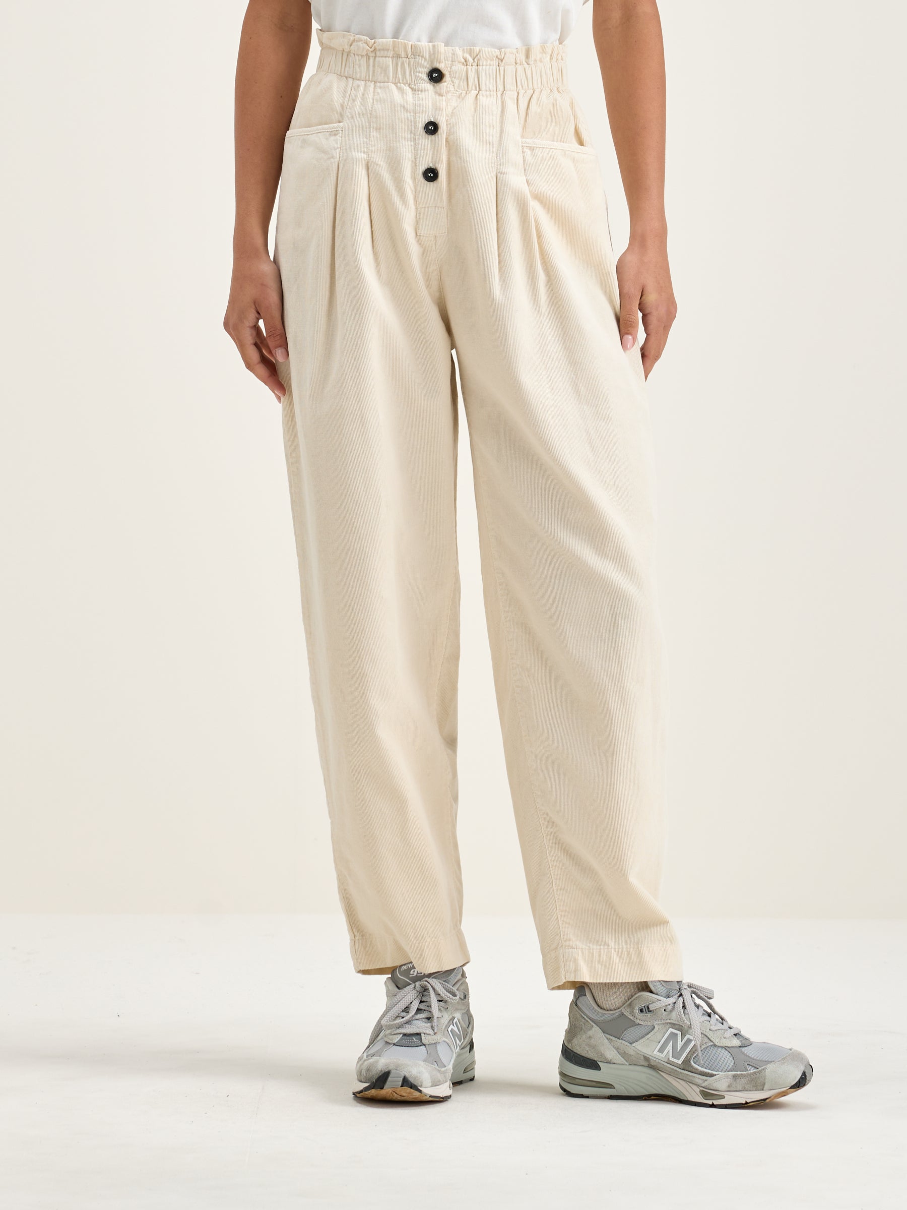 Lilo Paperbag Trousers - Cream For Women | Bellerose