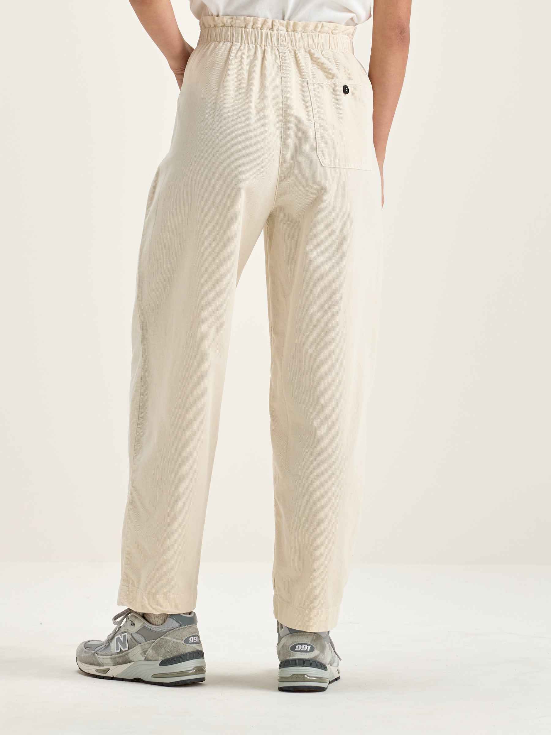 Lilo paperbag trousers (242 / W / CREAM)