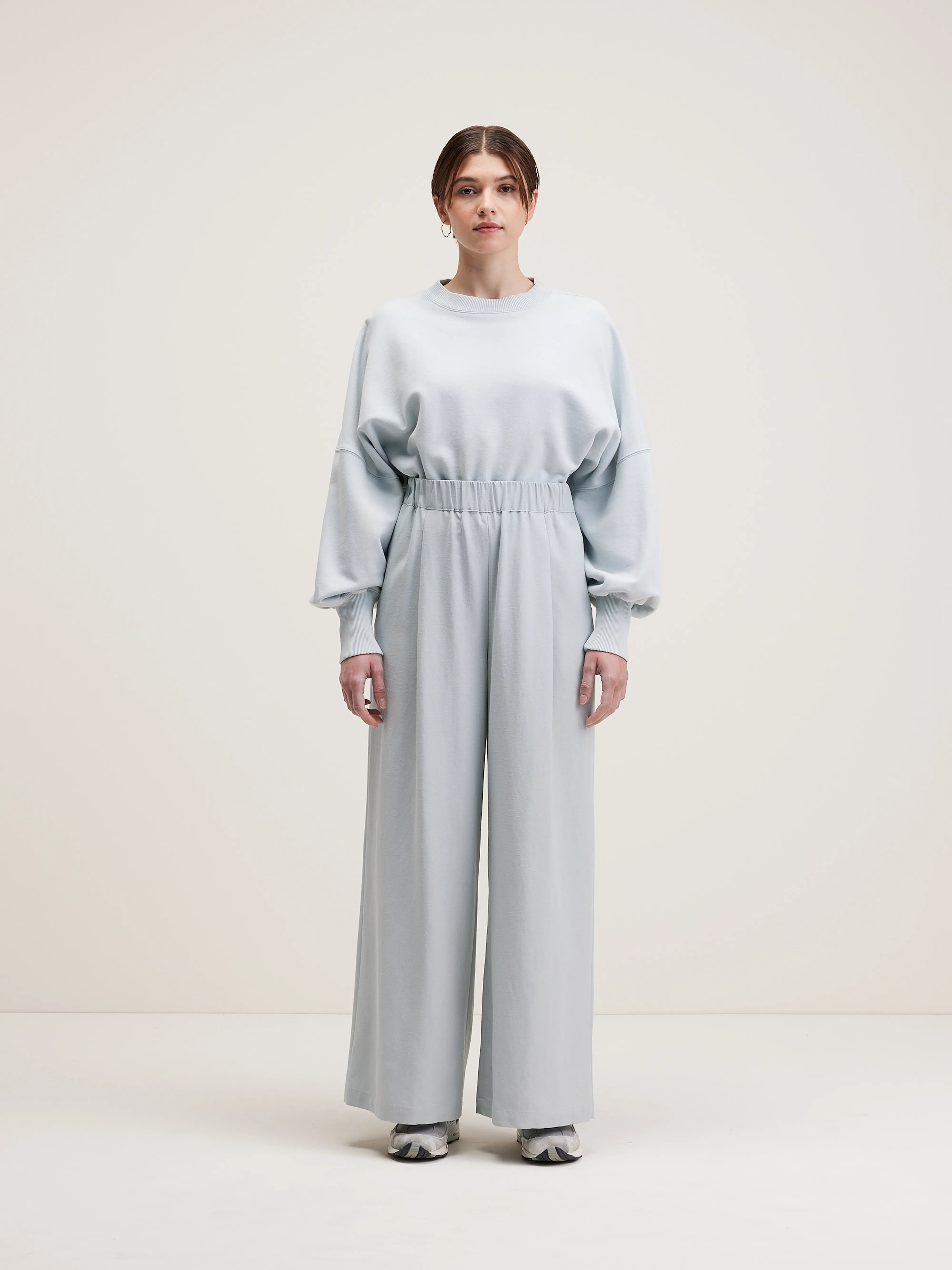 Vezza Straight Wide Trousers - Givre For Women | Bellerose