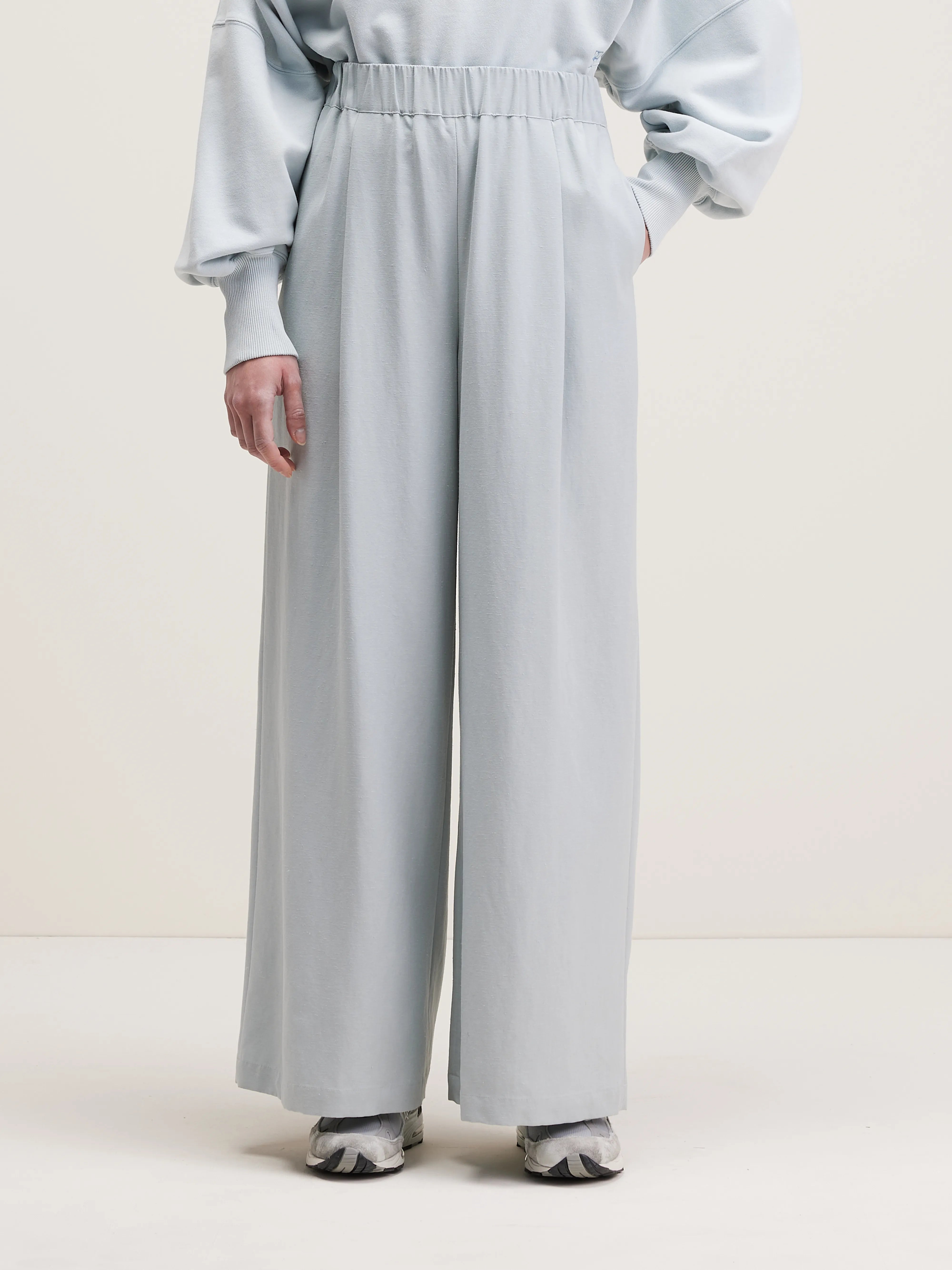 Vezza Straight Wide Trousers - Givre For Women | Bellerose