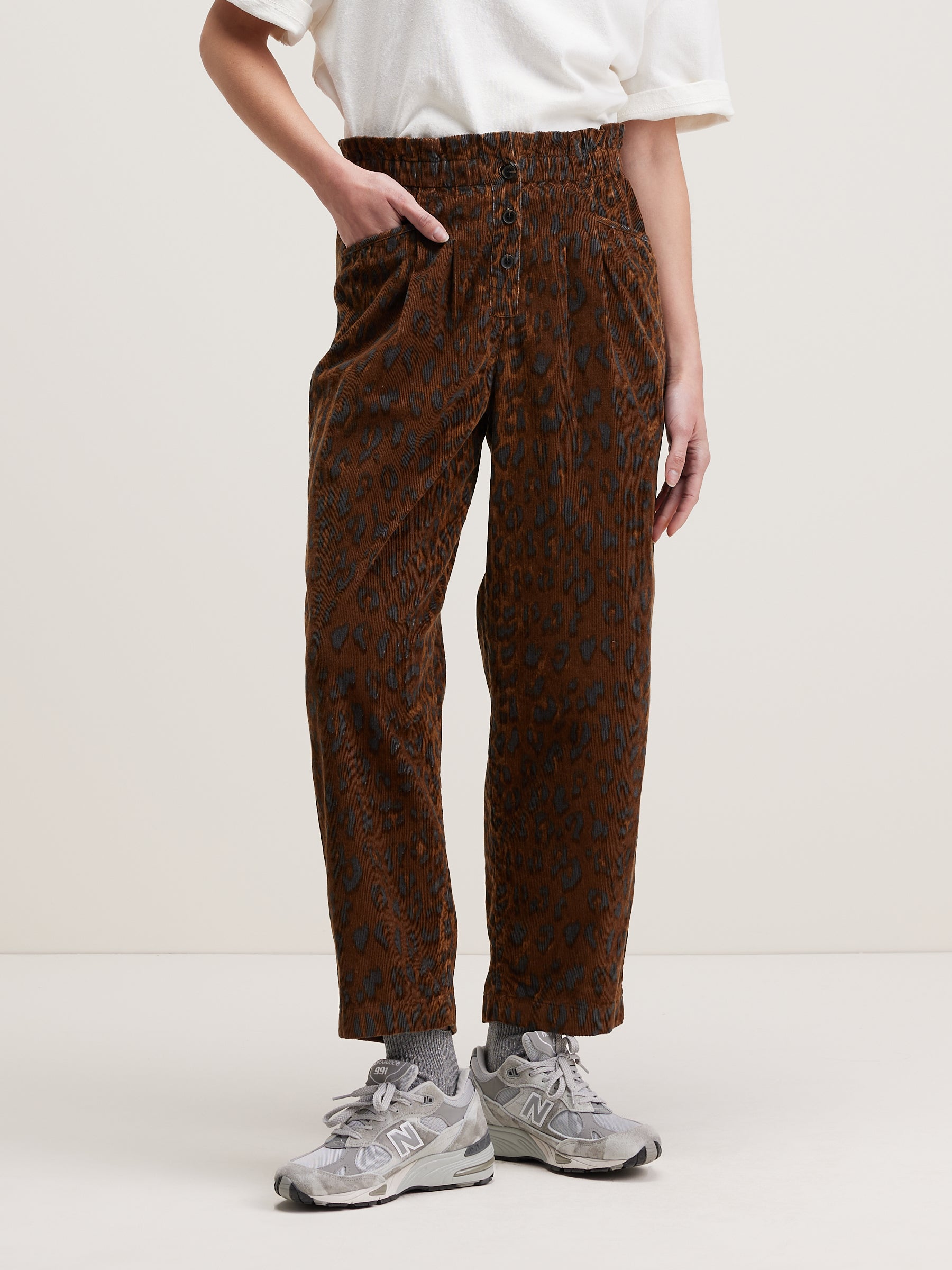 Lilow Paperbag Broek - Fox Voor Dames | Bellerose