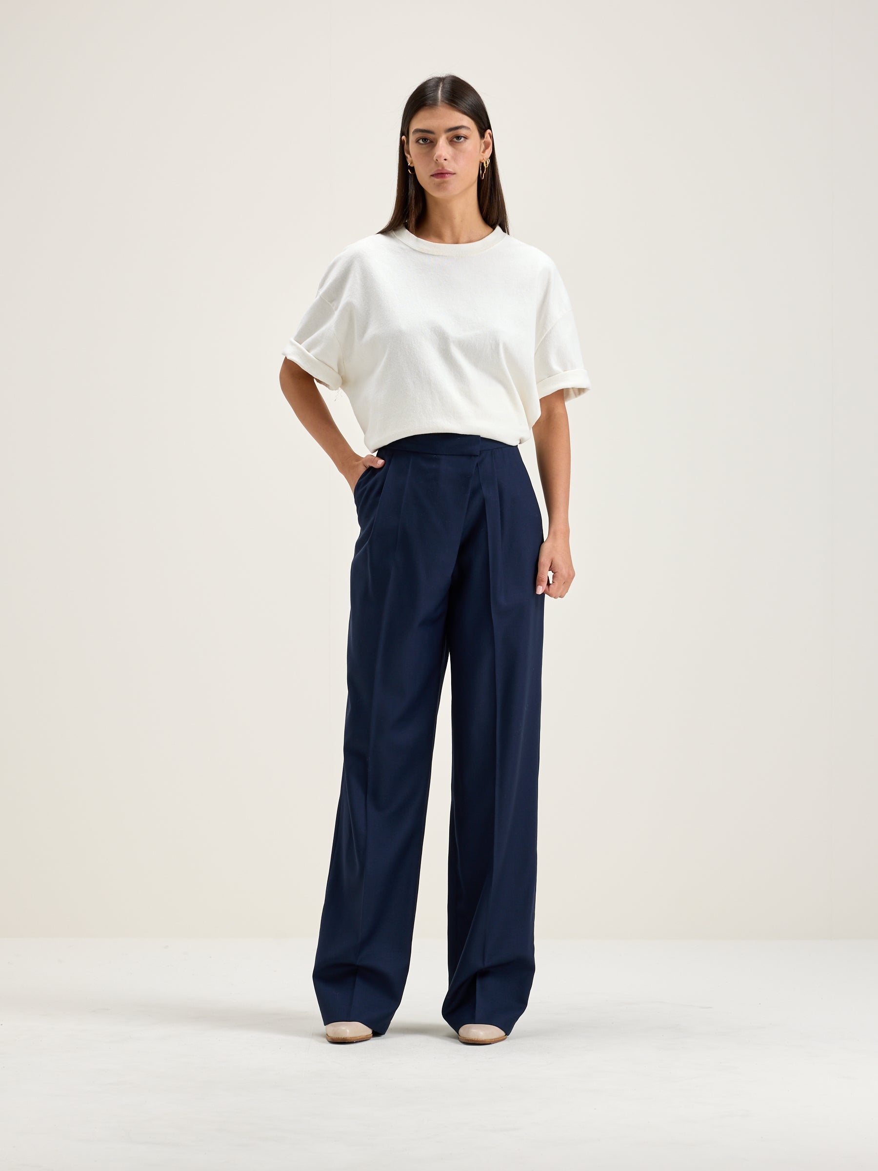 Pantalon taille élastique Tom (242 / W / NAVAL)