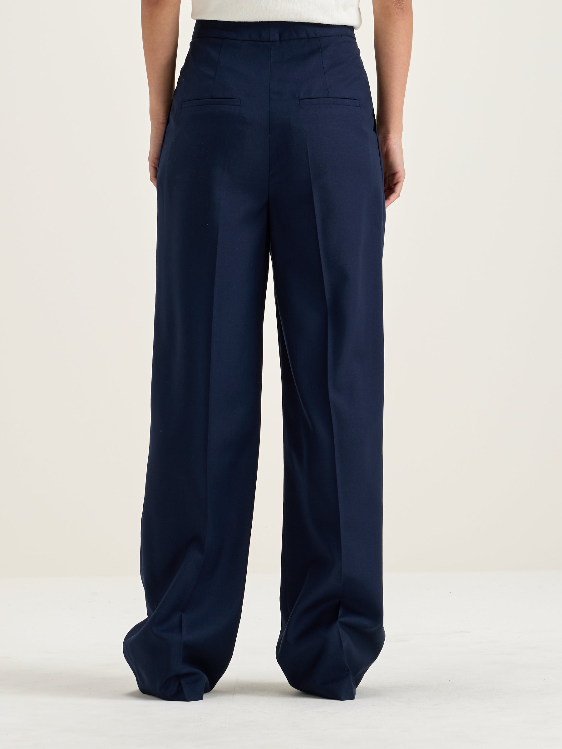 Tom Hoge Taille Broek - Naval Voor Dames | Bellerose