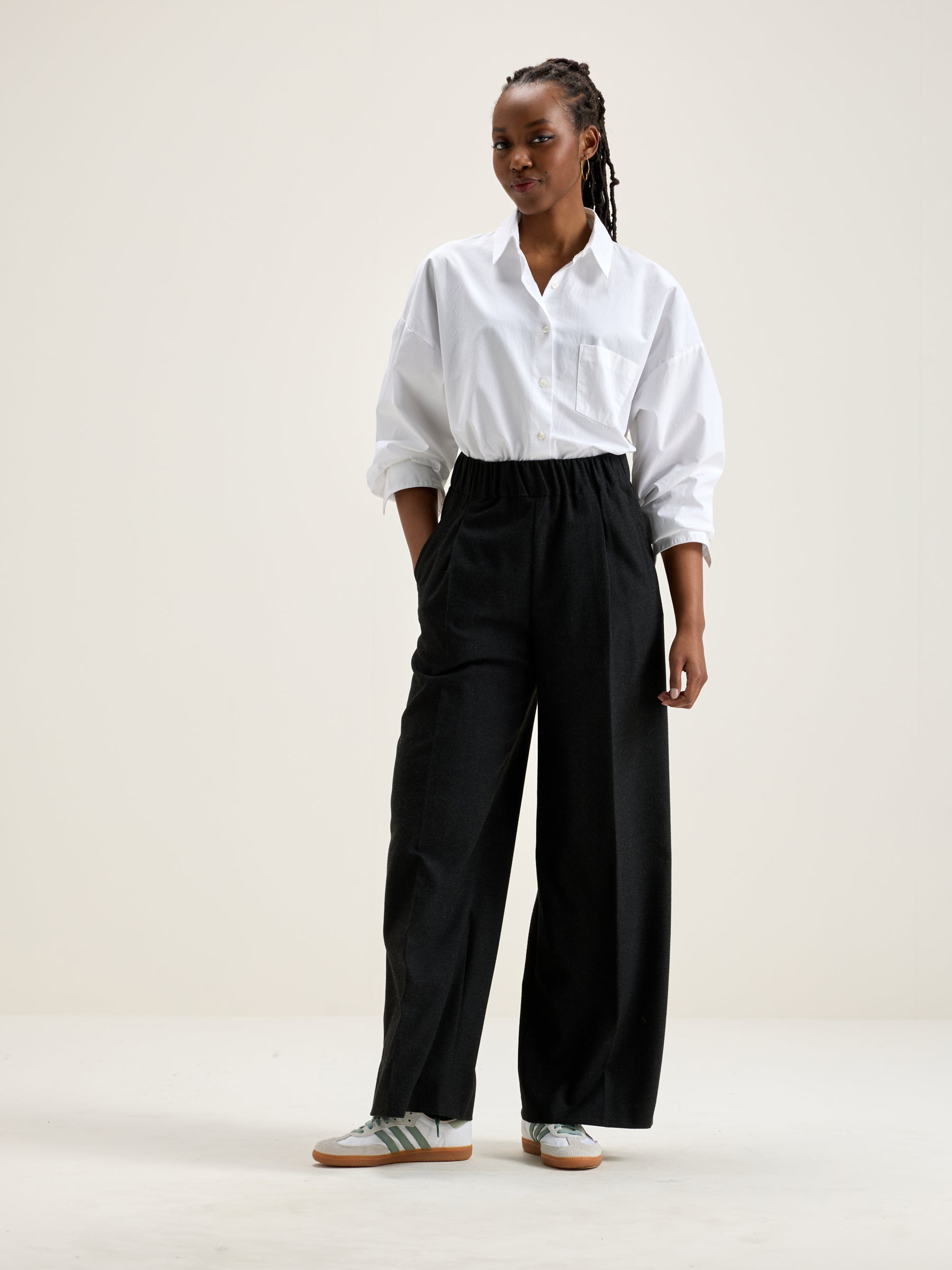 Vespa wide trousers (242 / W / ANTHRACITE)