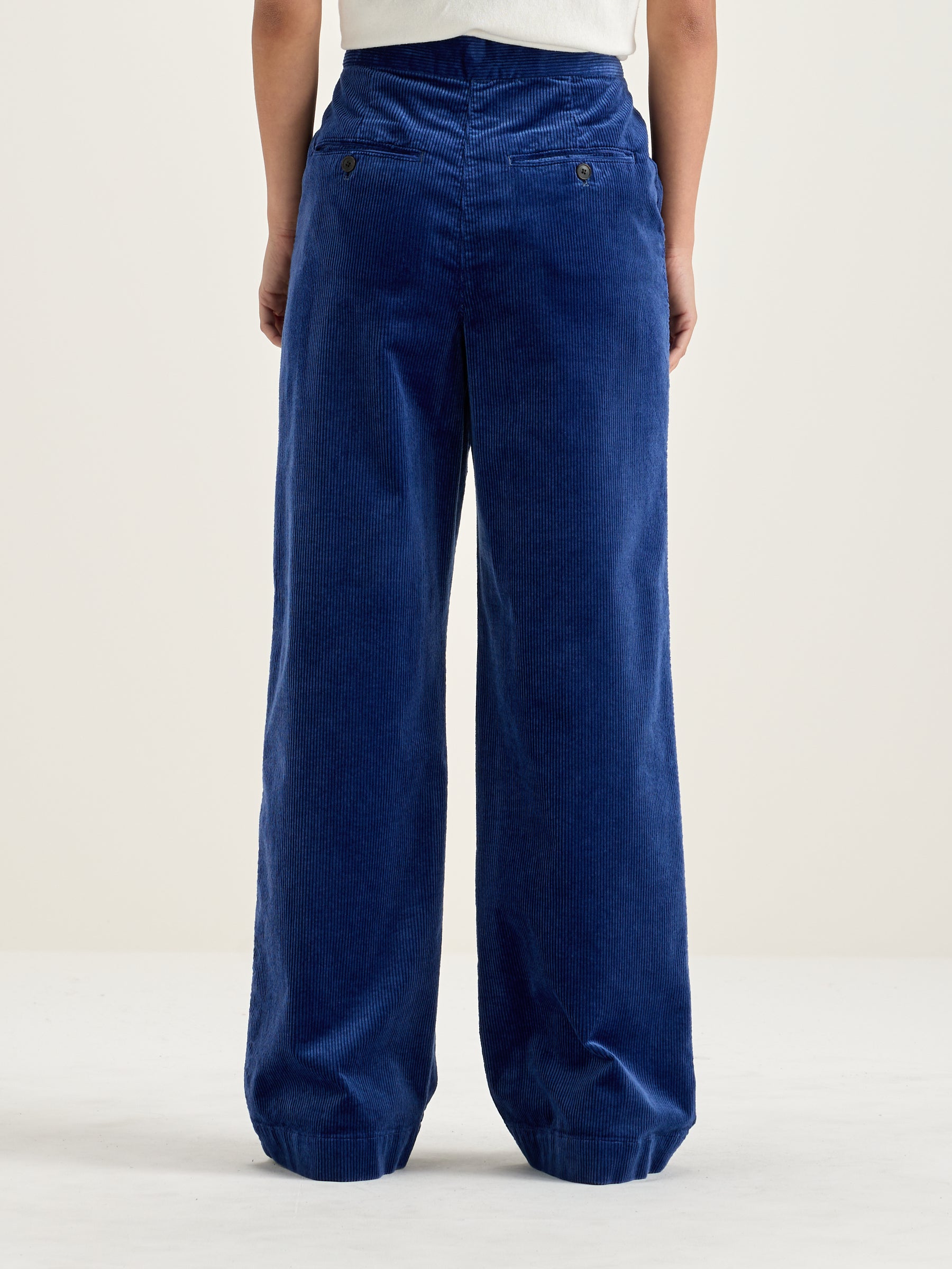 Gabor Straight Wide Trousers - Blue For Women | Bellerose