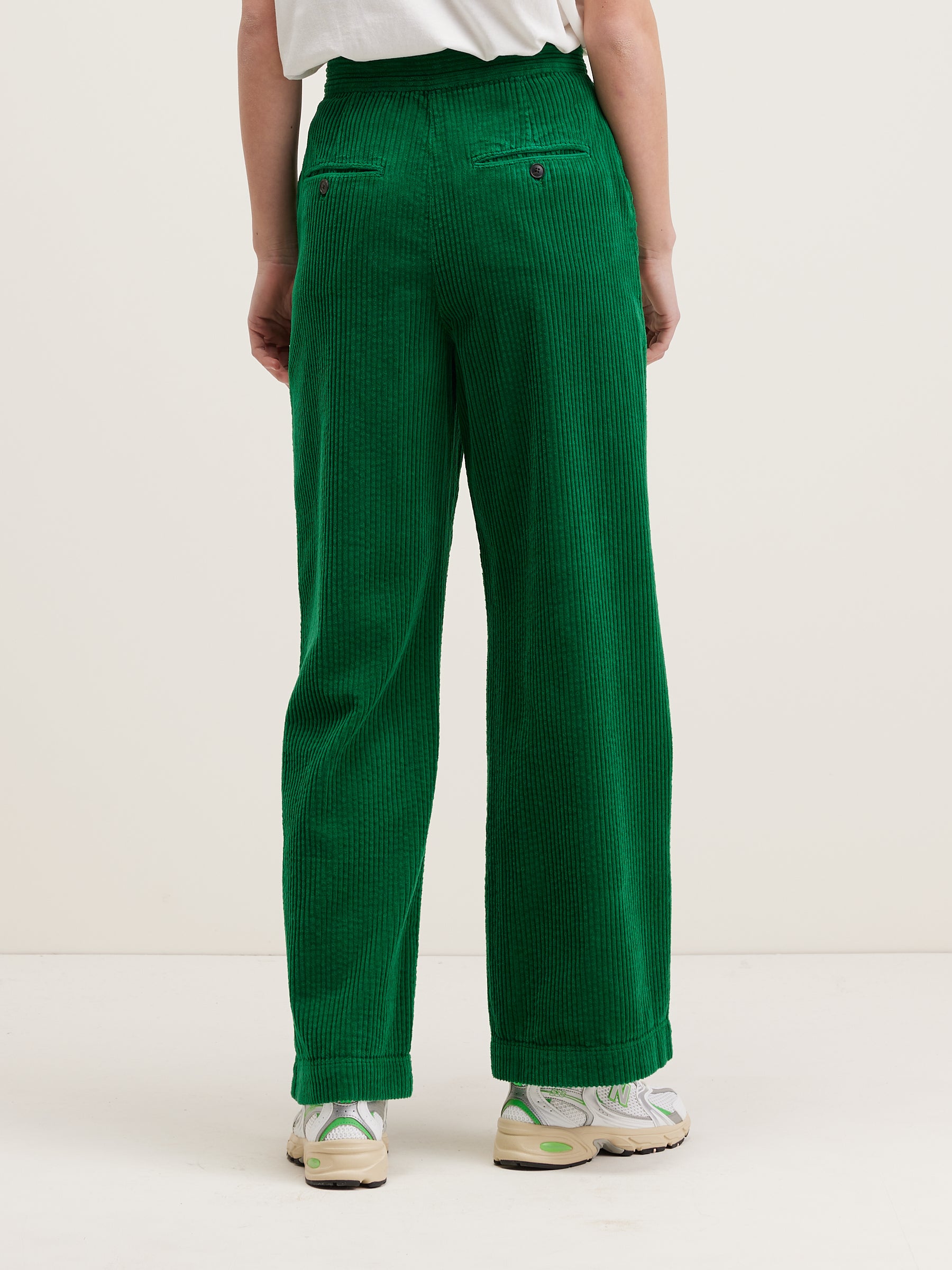 Gabor Straight Wide Trousers - Chlorophile For Women | Bellerose