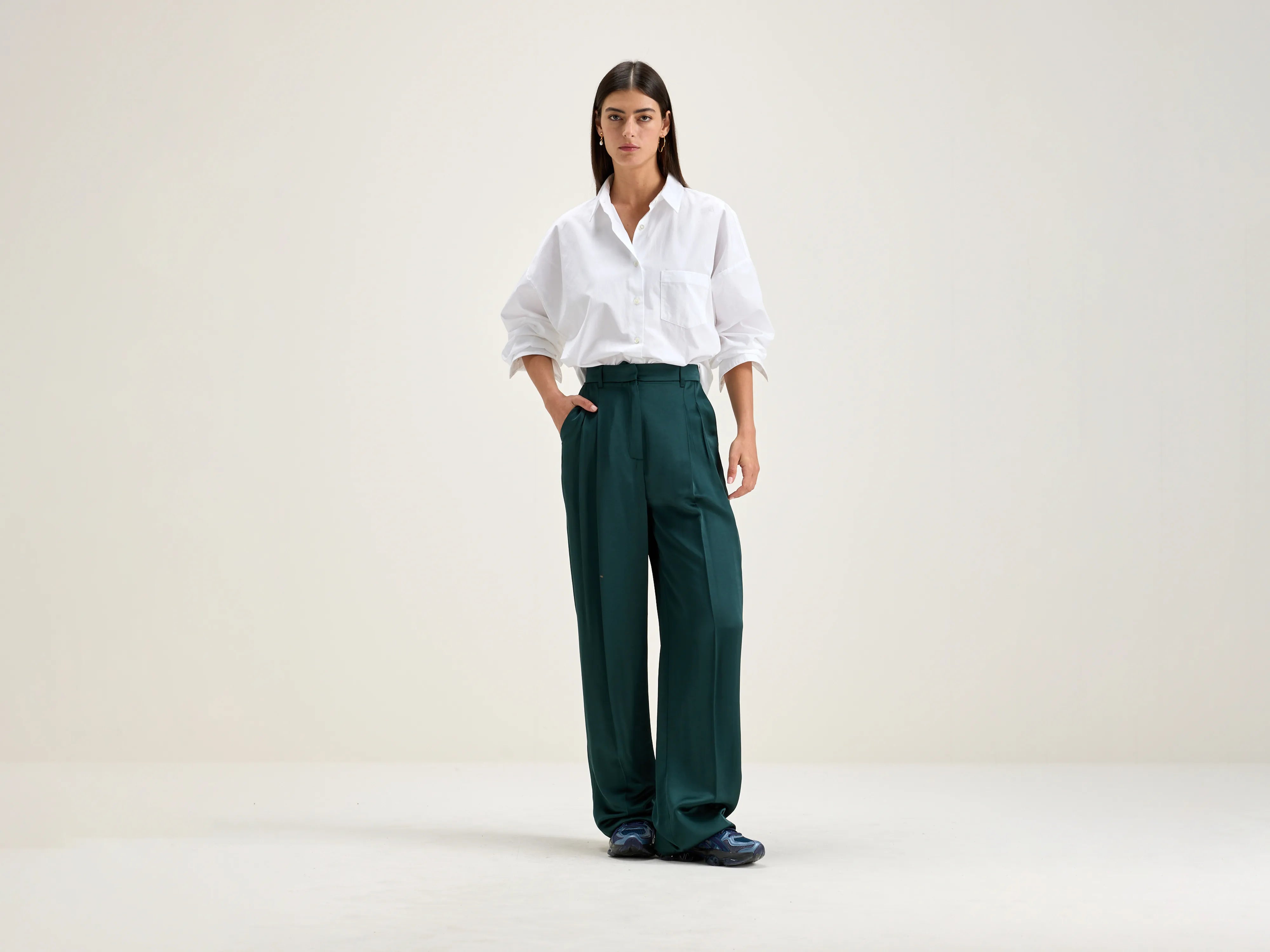 Dominic tailored trousers (242 / W / HUNTER)