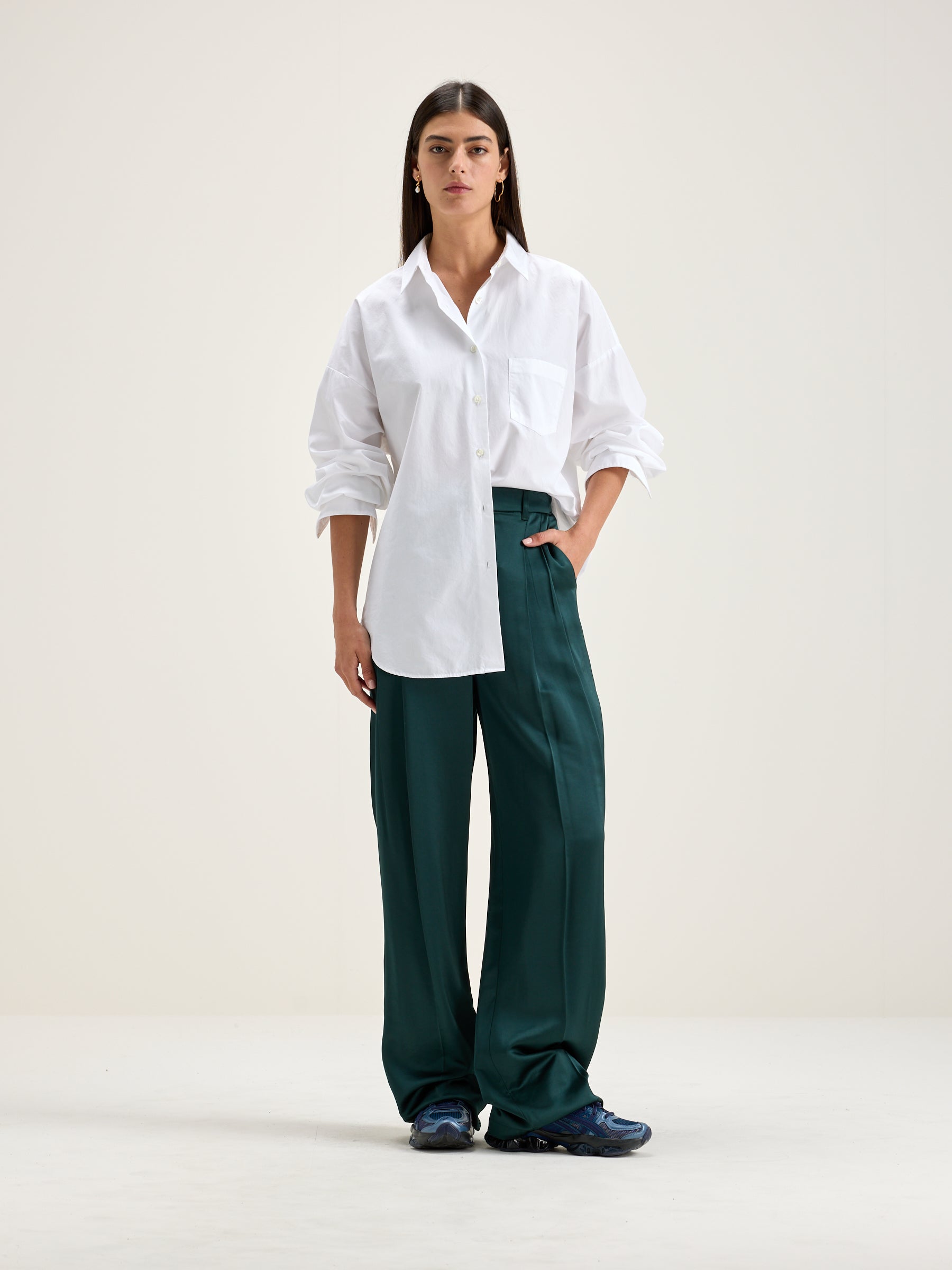 Dominic tailored trousers (242 / W / HUNTER)