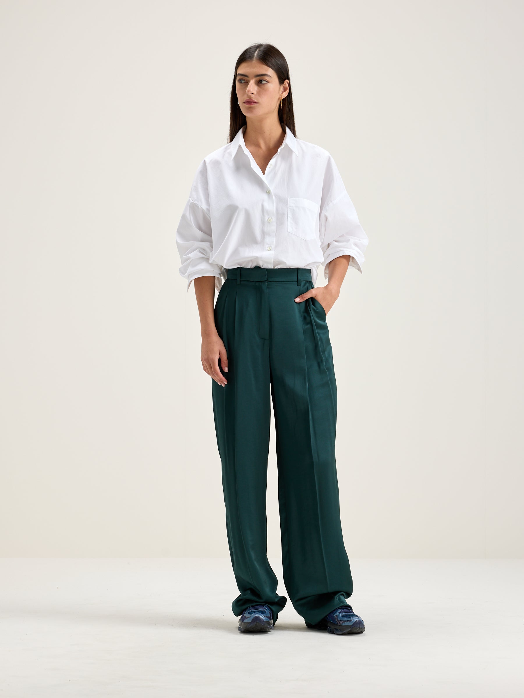 Dominic tailored trousers (242 / W / HUNTER)