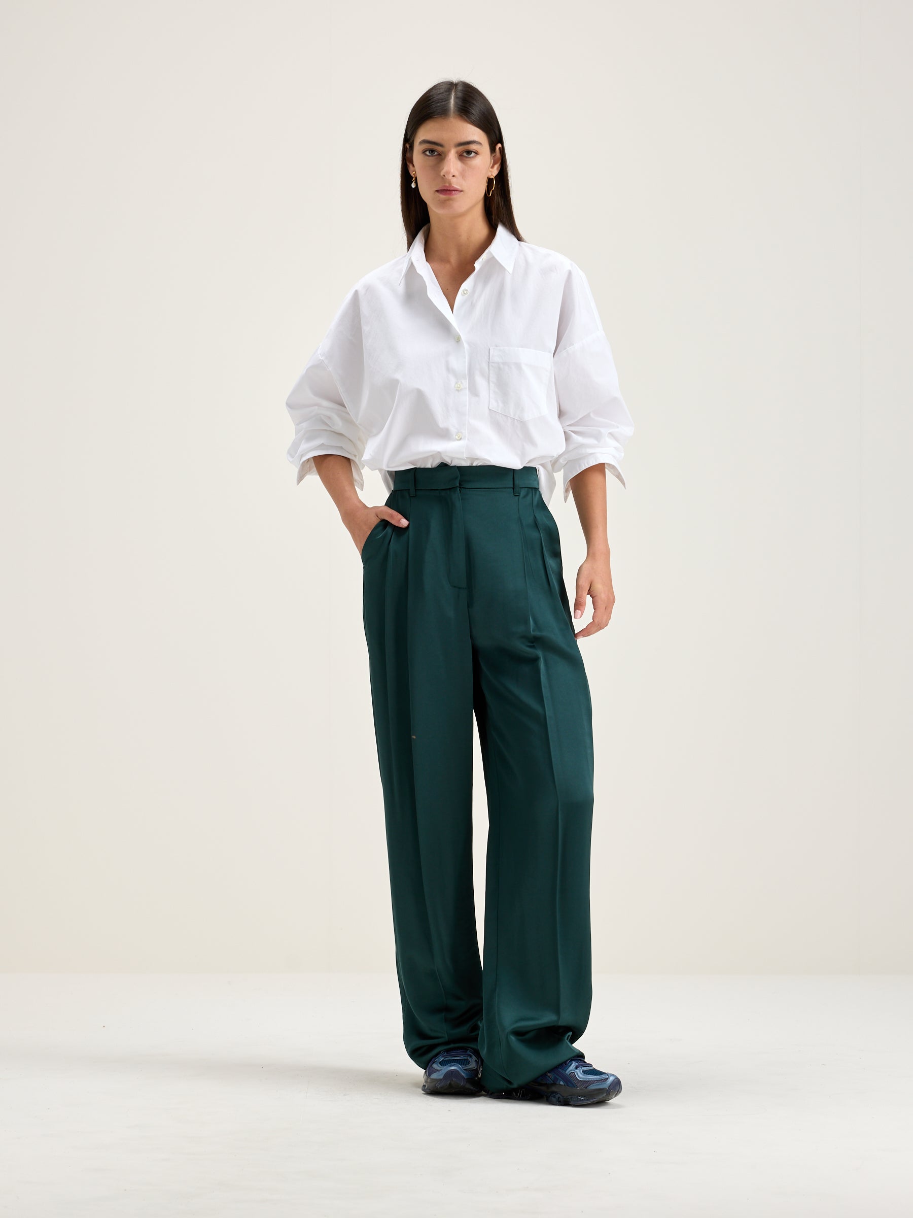 Dominic Tailored Trousers - Hunter For Women | Bellerose