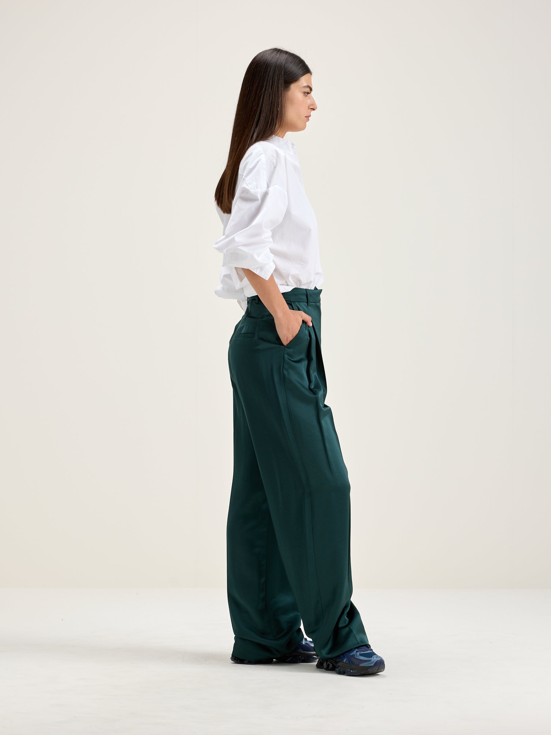 Dominic Tailored Trousers - Hunter For Women | Bellerose