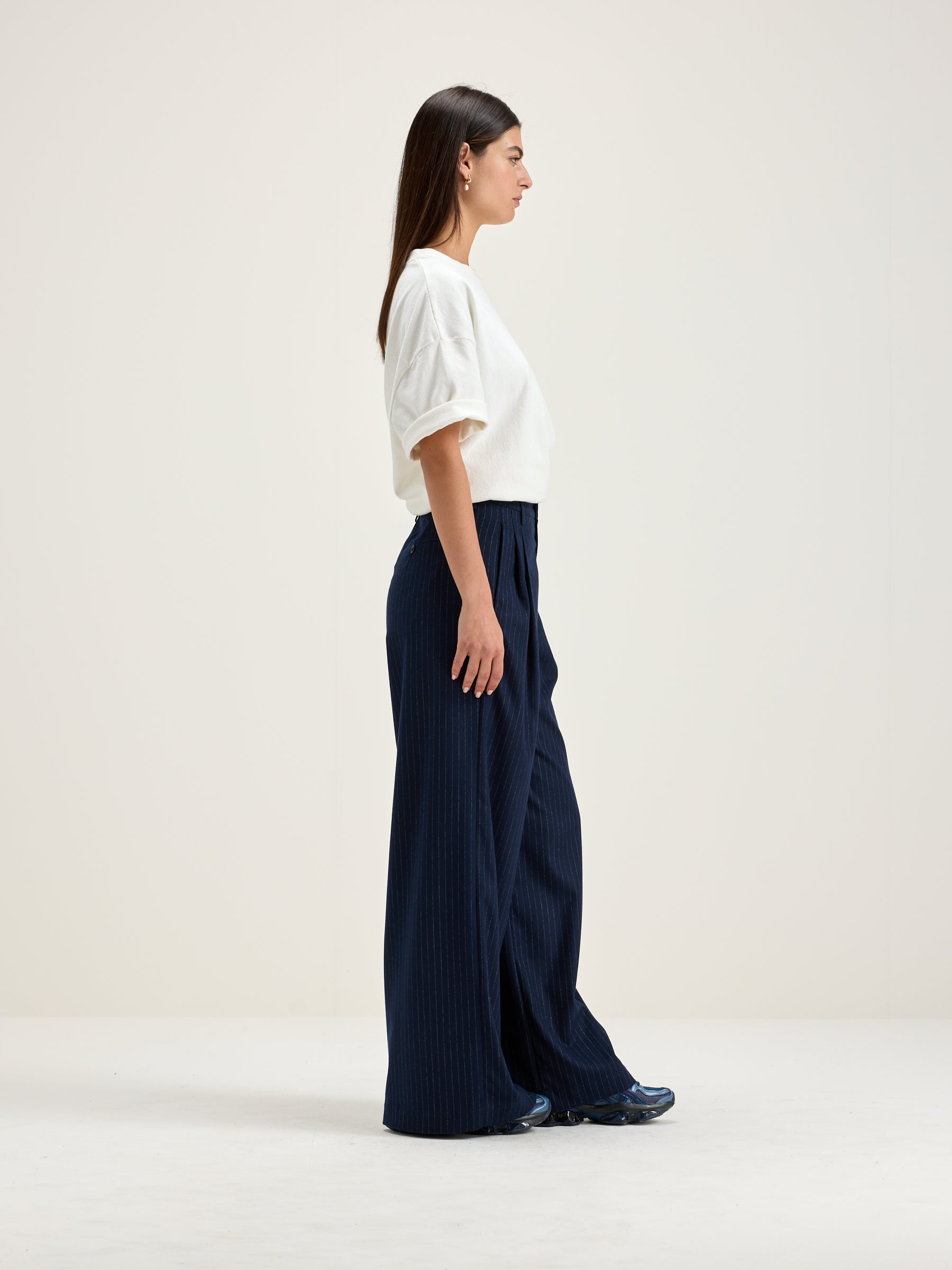 Volkert wide tailored trousers (242 / W / STRIPE A)