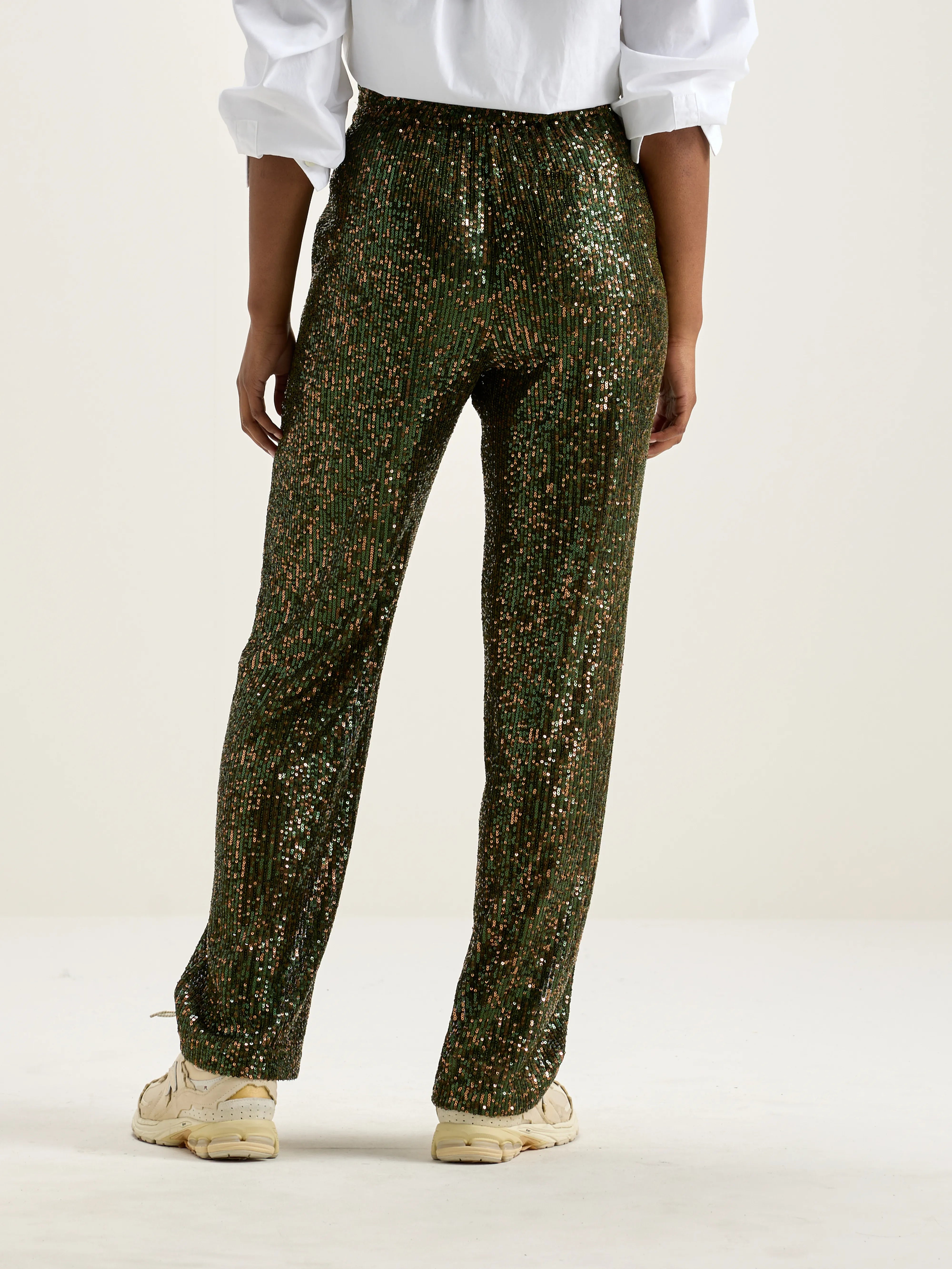 Vanda Losse Broek - Moss Voor Dames | Bellerose