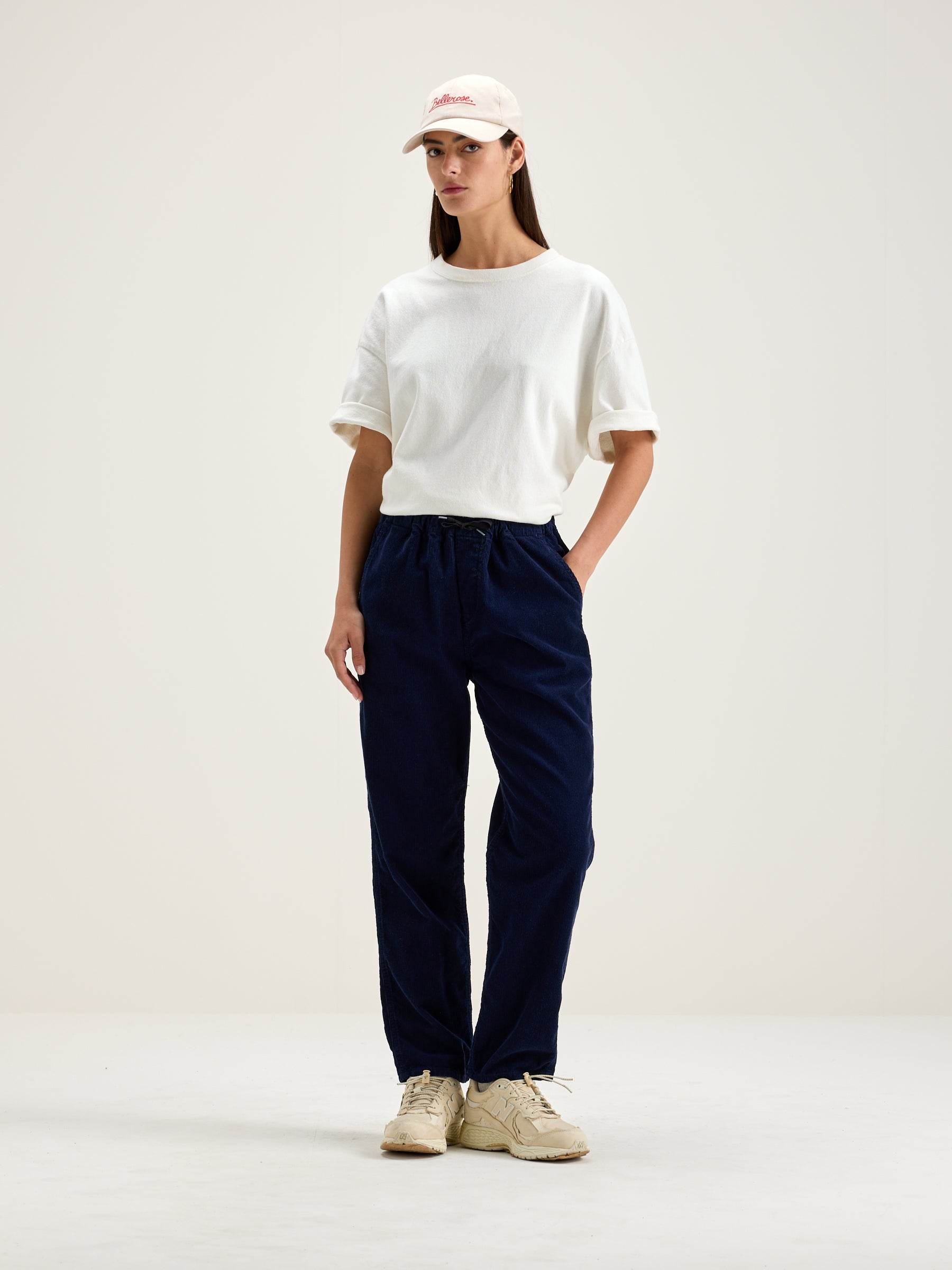 Pizzy Relaxed Trousers - Naval For Women | Bellerose