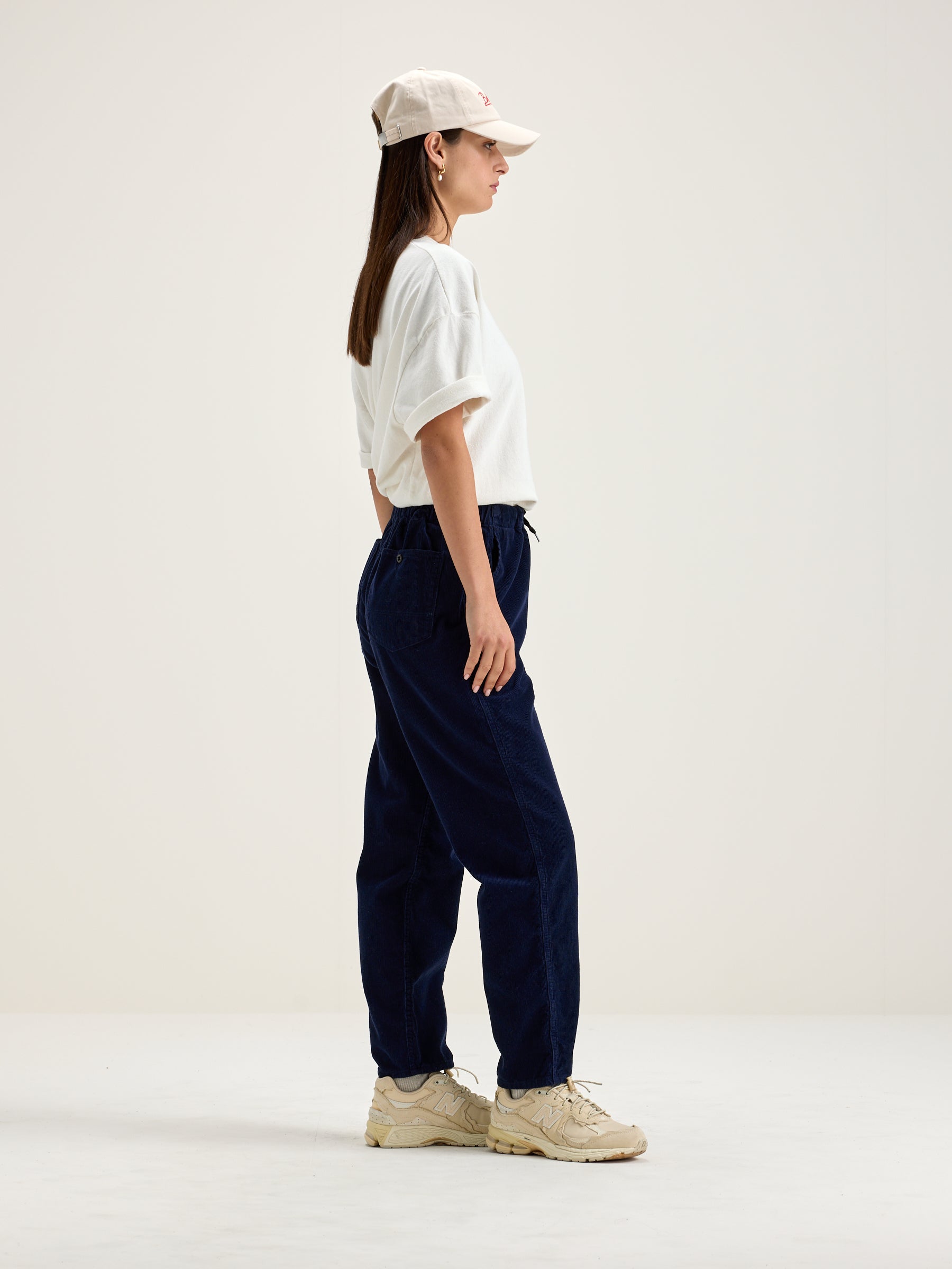 Pizzy Relaxed Trousers - Naval For Women | Bellerose