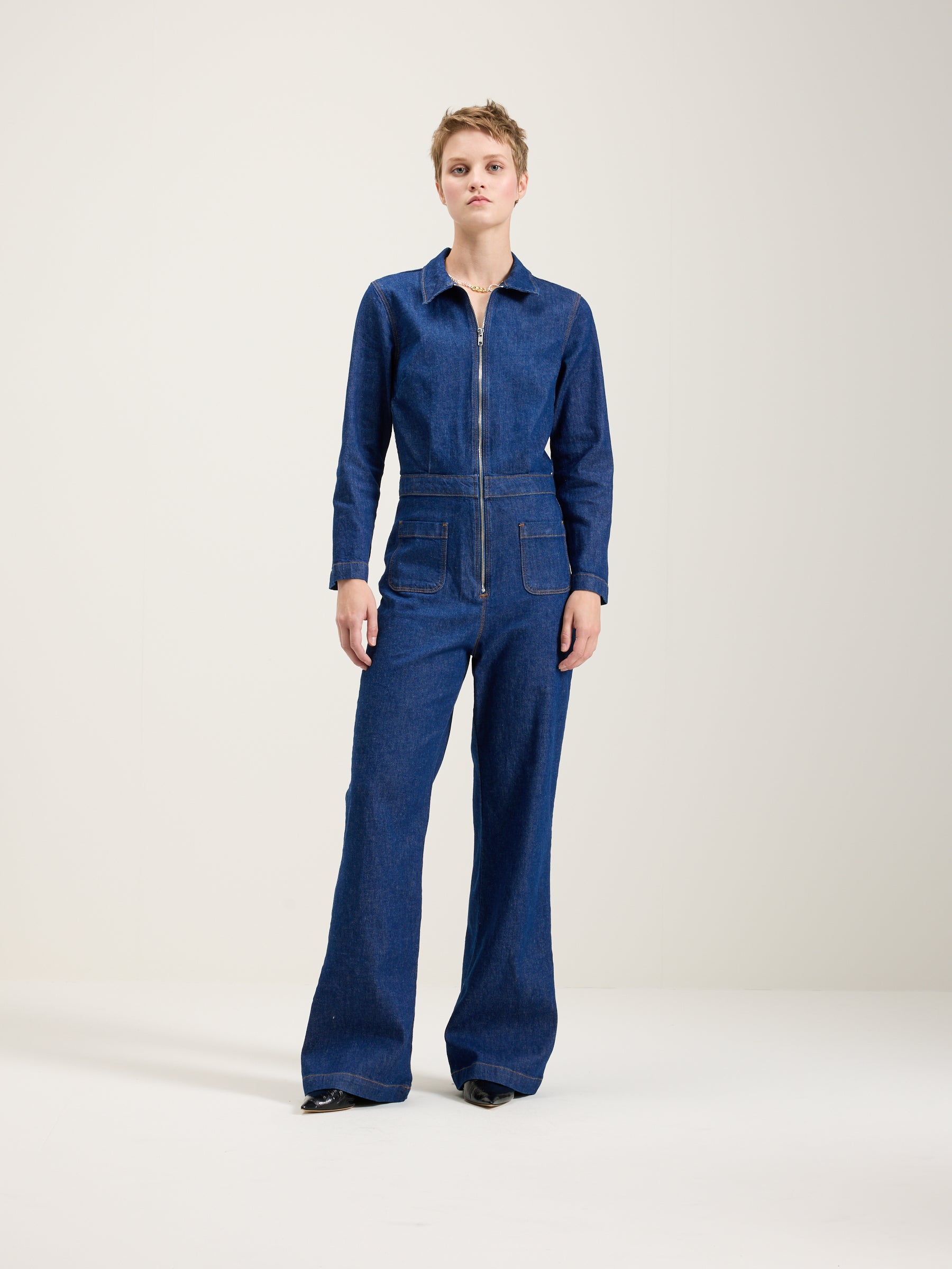 Pamelie Denim Jumpsuit - Blue rinse Voor Dames | Bellerose