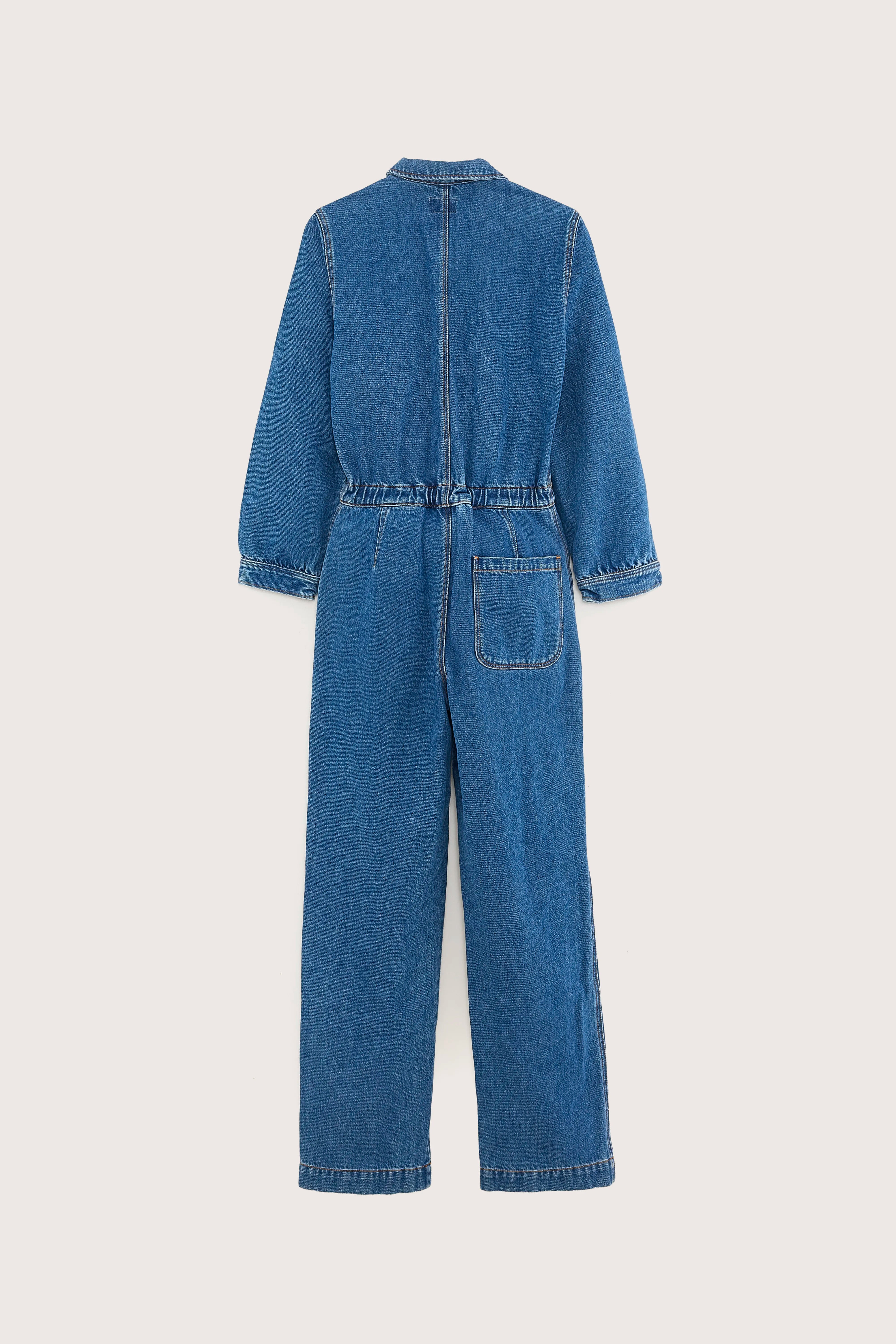 Combinaison En Jean Poster - Used blue Pour Femme | Bellerose