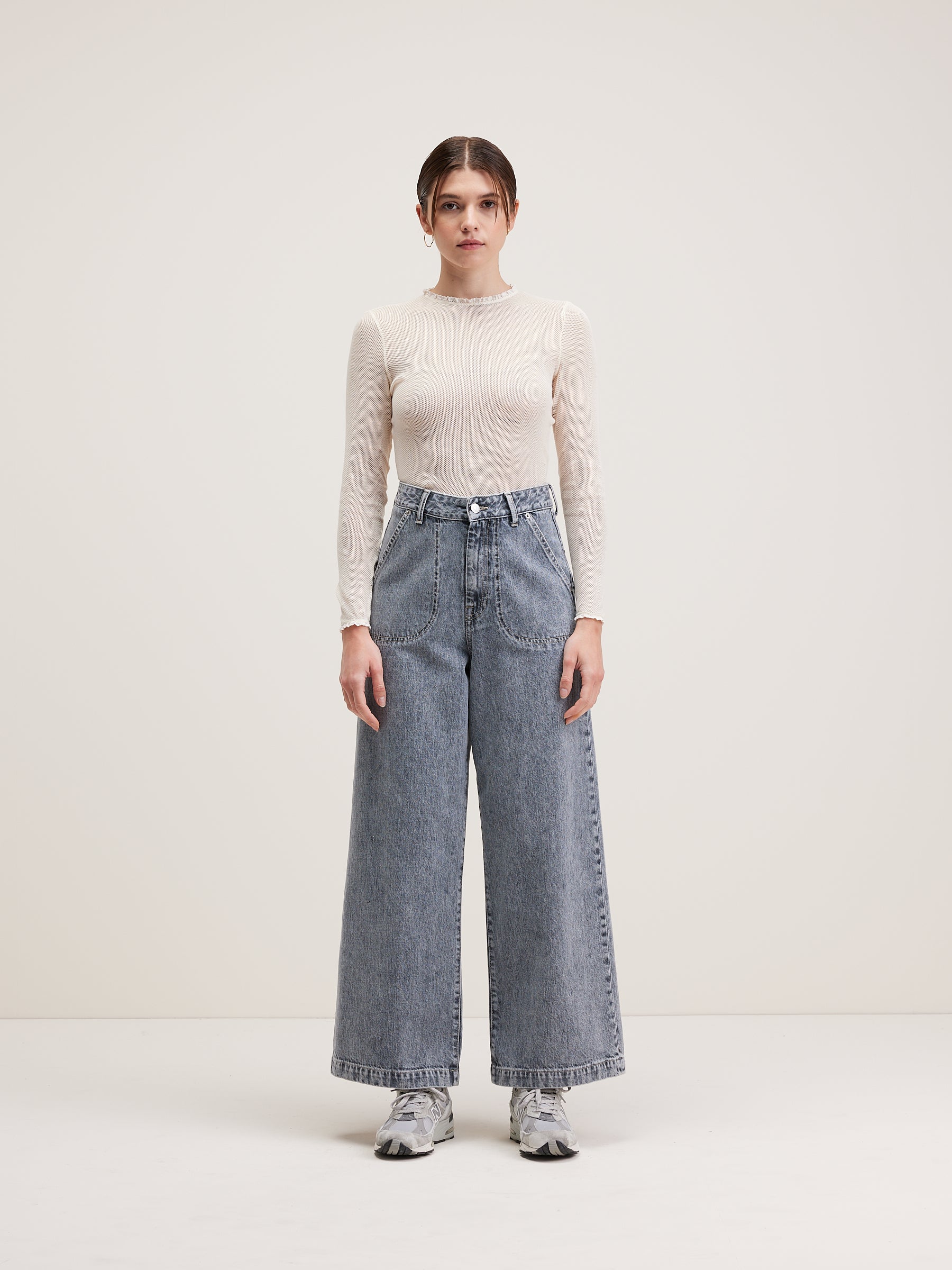 Petula Wide Jeans - Snow For Women | Bellerose