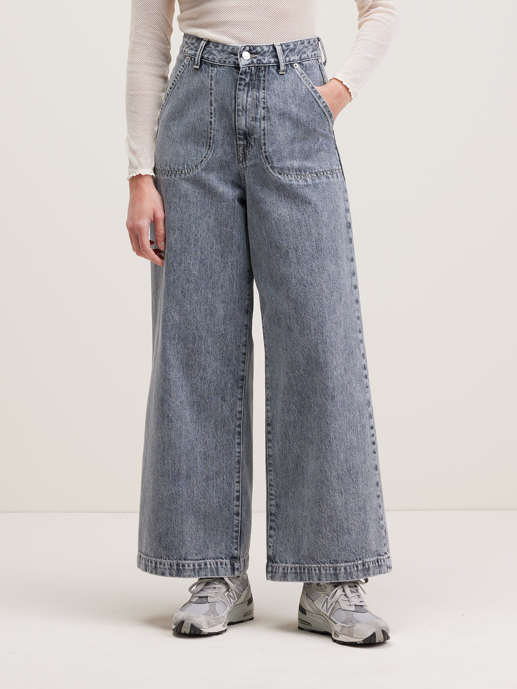 Petula Wide Jeans - Snow For Women | Bellerose