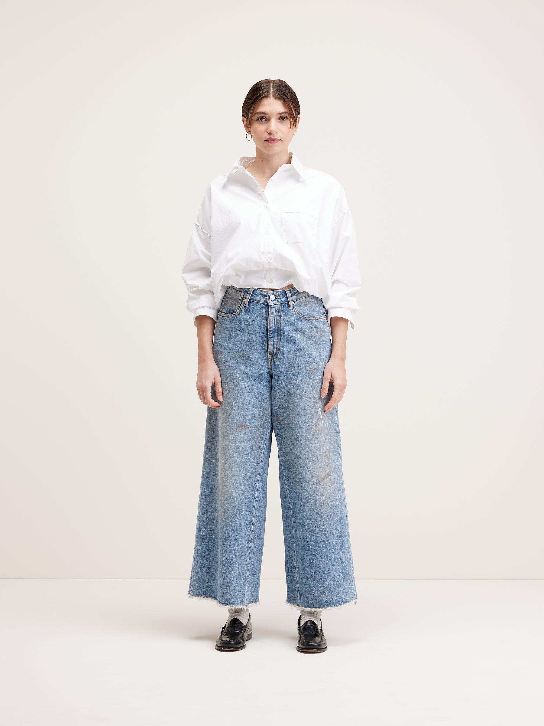 Pantera Wide Jeans - Vintage light blue For Women | Bellerose