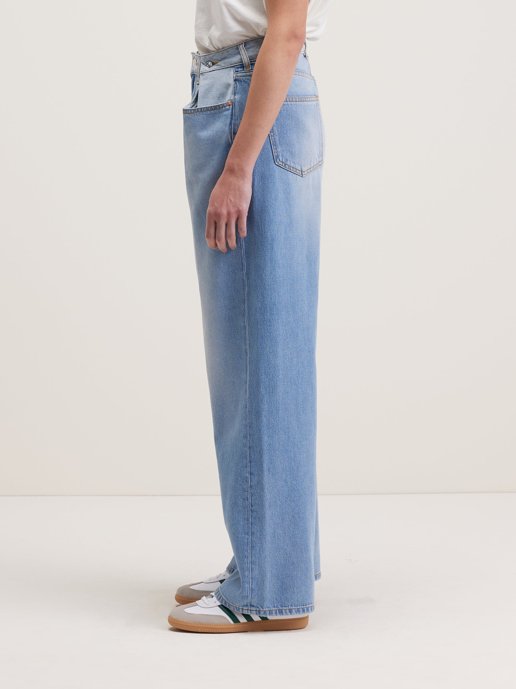 Plomb Wide Jeans - Vintage blue For Women | Bellerose