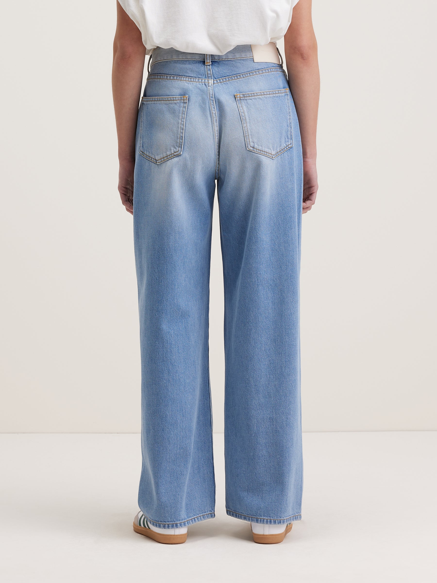 Plomb Wide Jeans - Vintage blue For Women | Bellerose