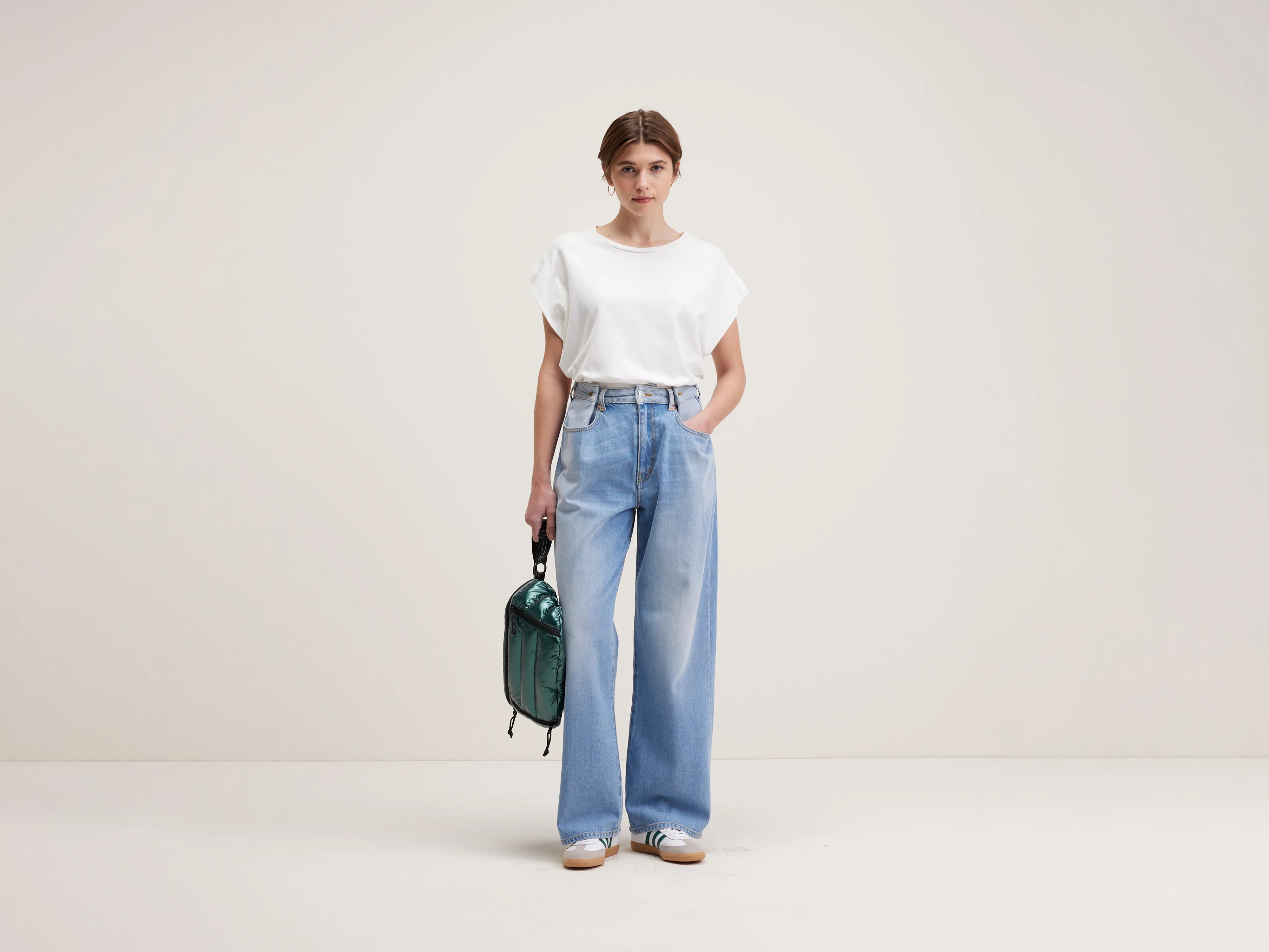 Plomb Wide Jeans - Vintage blue For Women | Bellerose