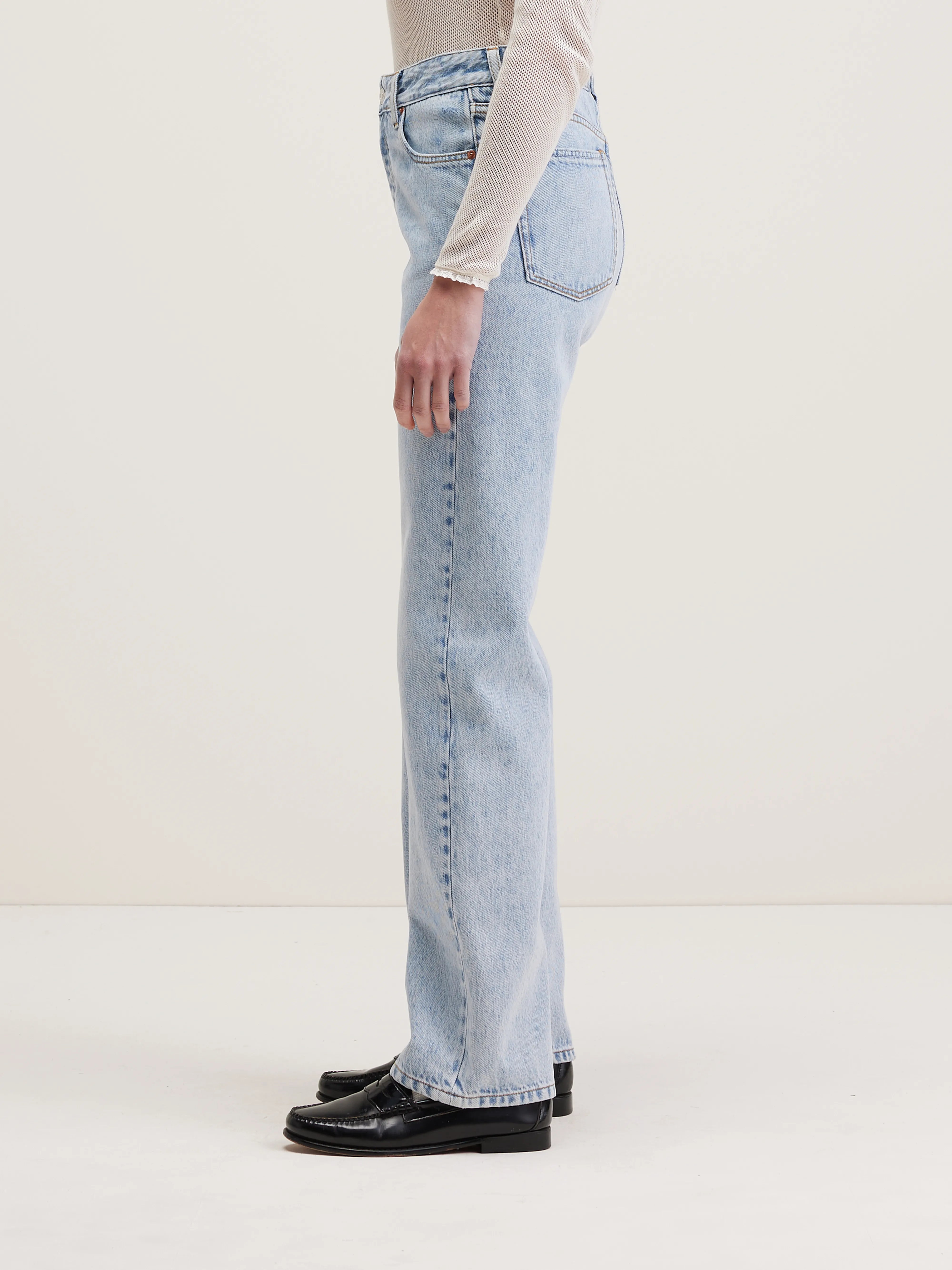 Jean Droit Pony - Used light blue Pour Femme | Bellerose