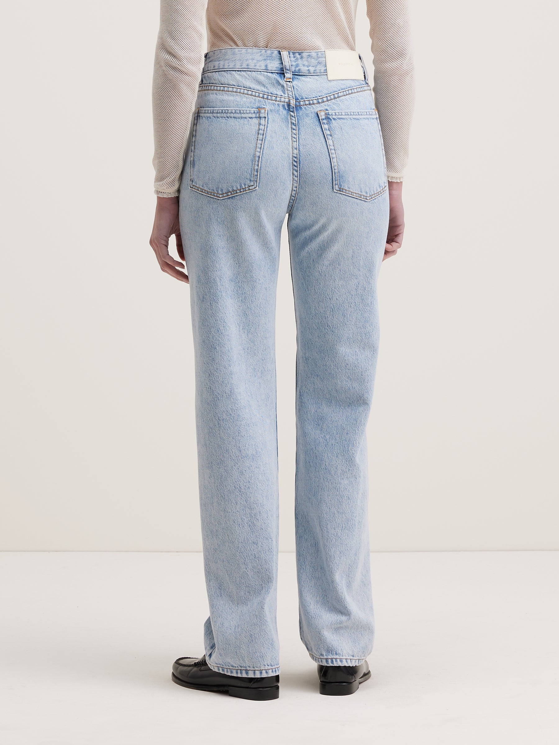 Pony Long Straight Jeans - Used light blue For Women | Bellerose