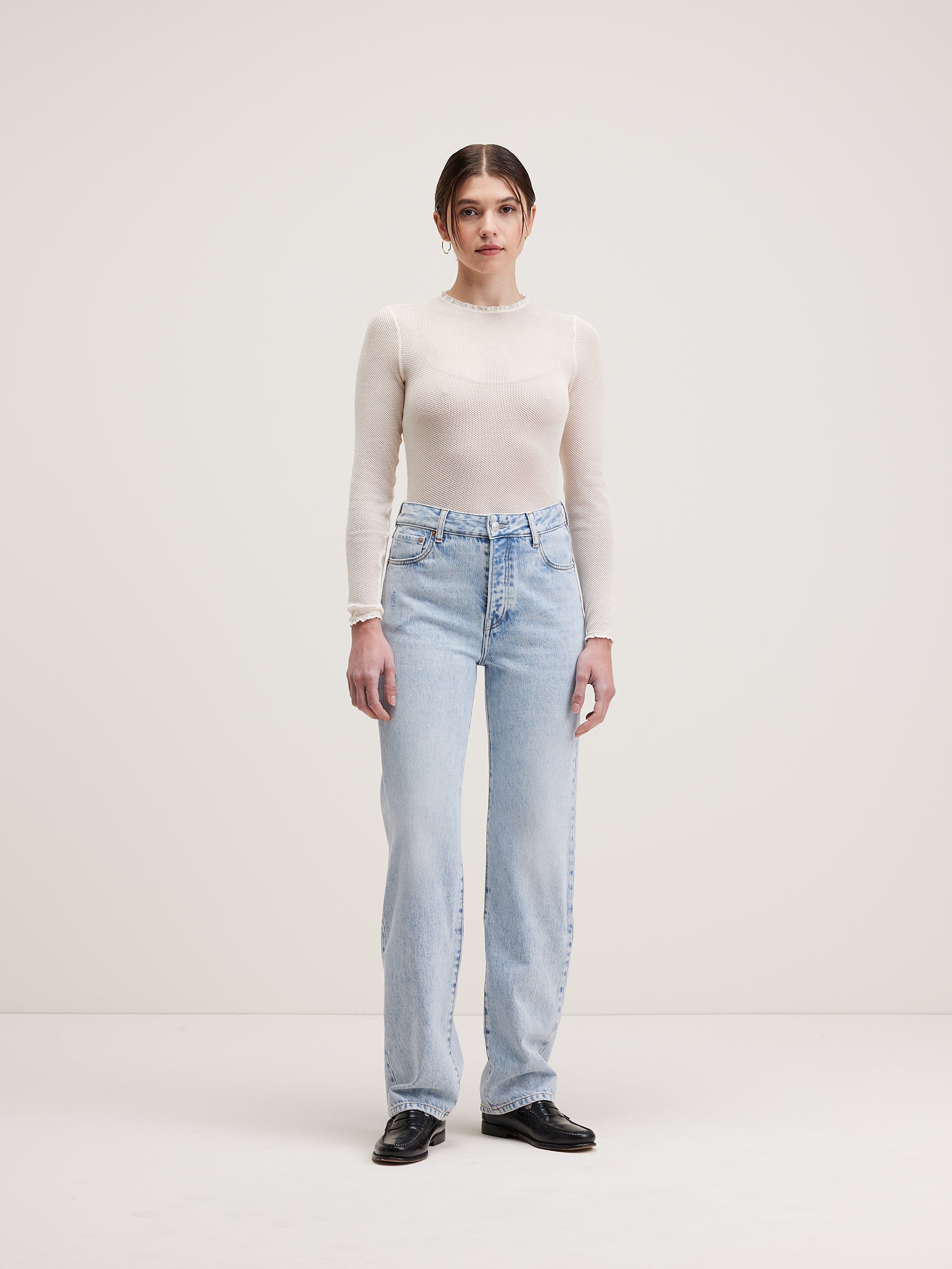 Pony Long Straight Jeans - Used light blue For Women | Bellerose