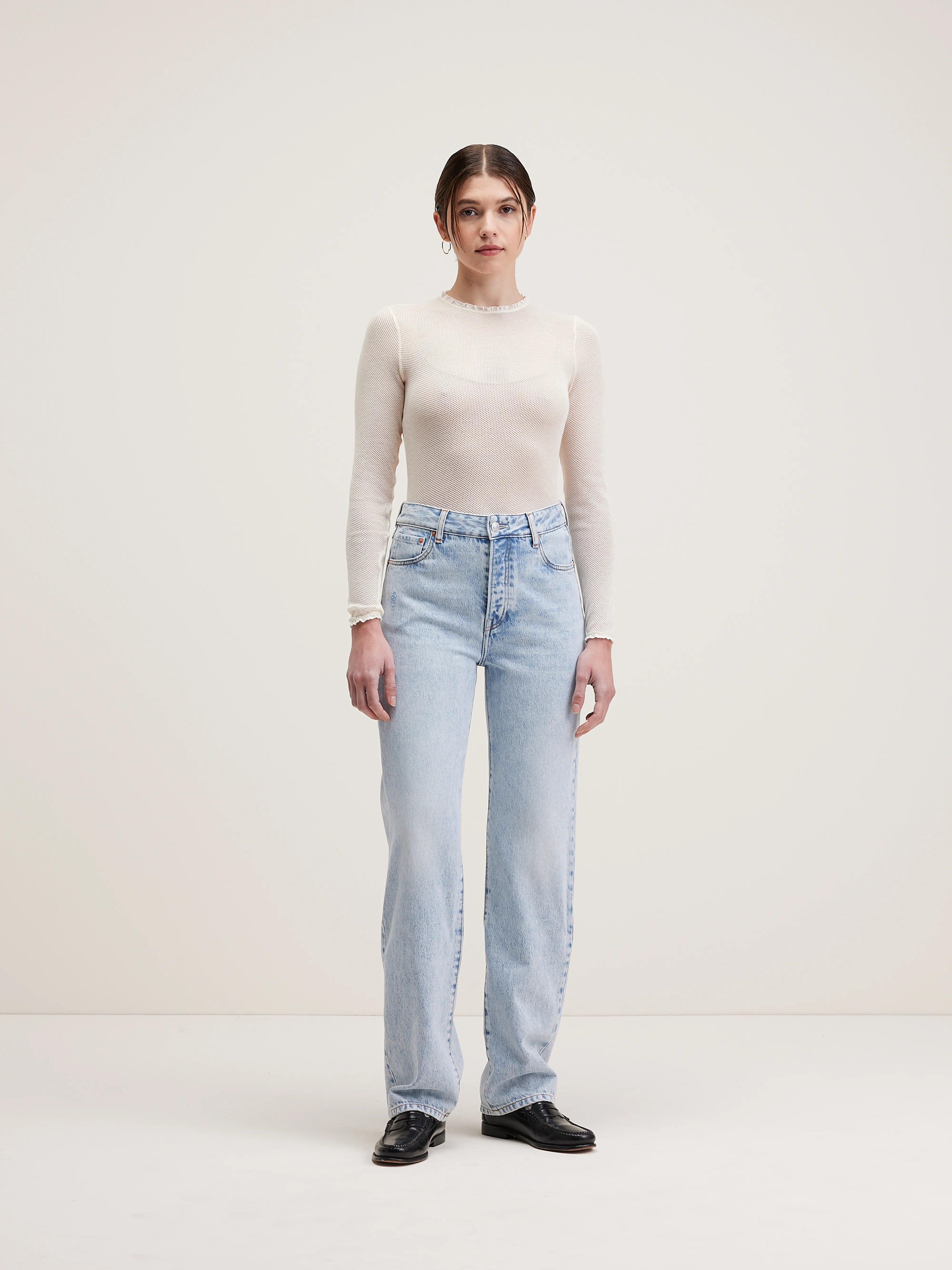 Denim N. 32 Straight Jeans - Used light blue For Women | Bellerose