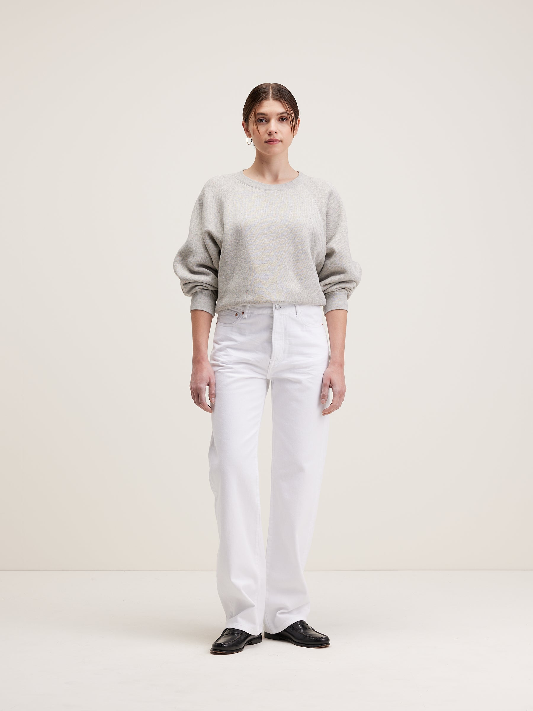 Pony Long Straight Jeans - White For Women | Bellerose