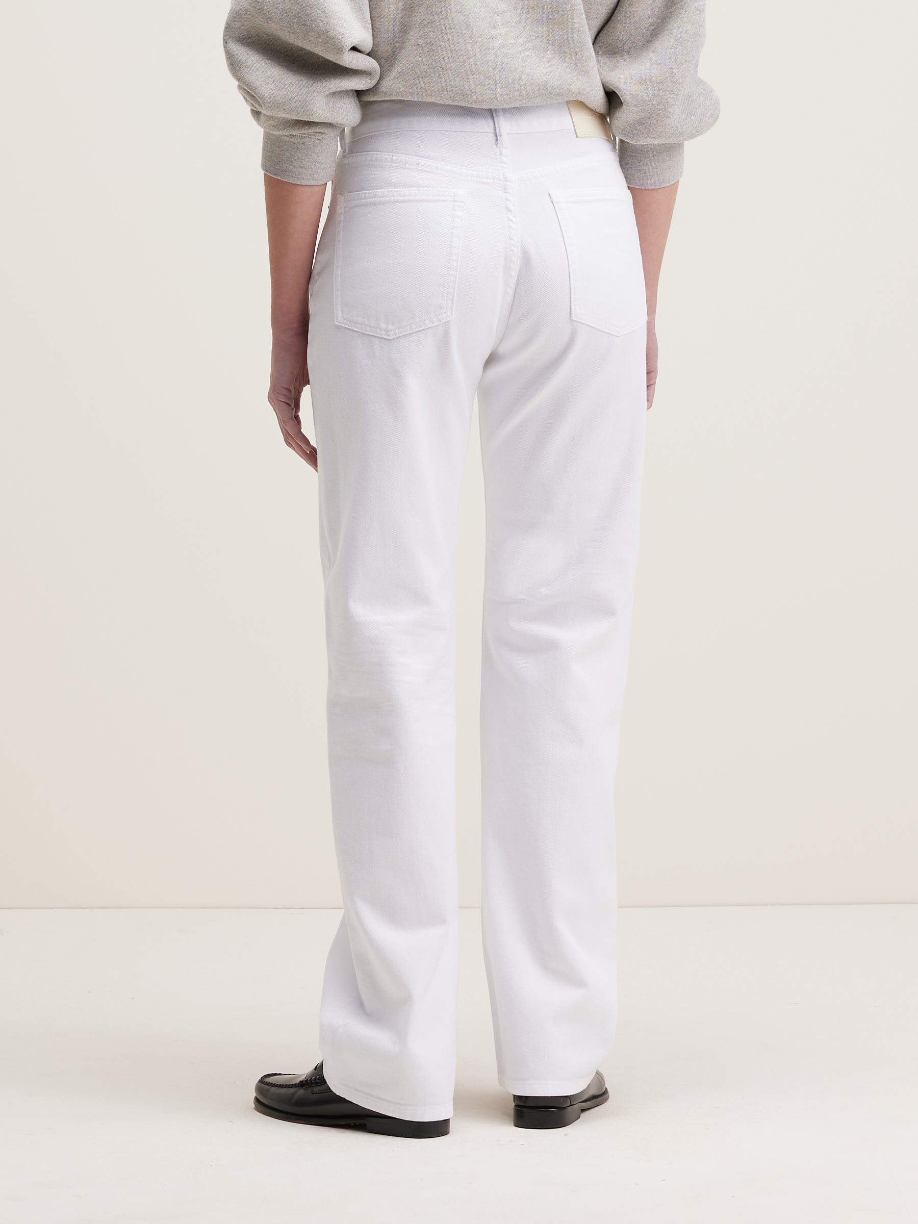 Pony Long Straight Jeans - White For Women | Bellerose