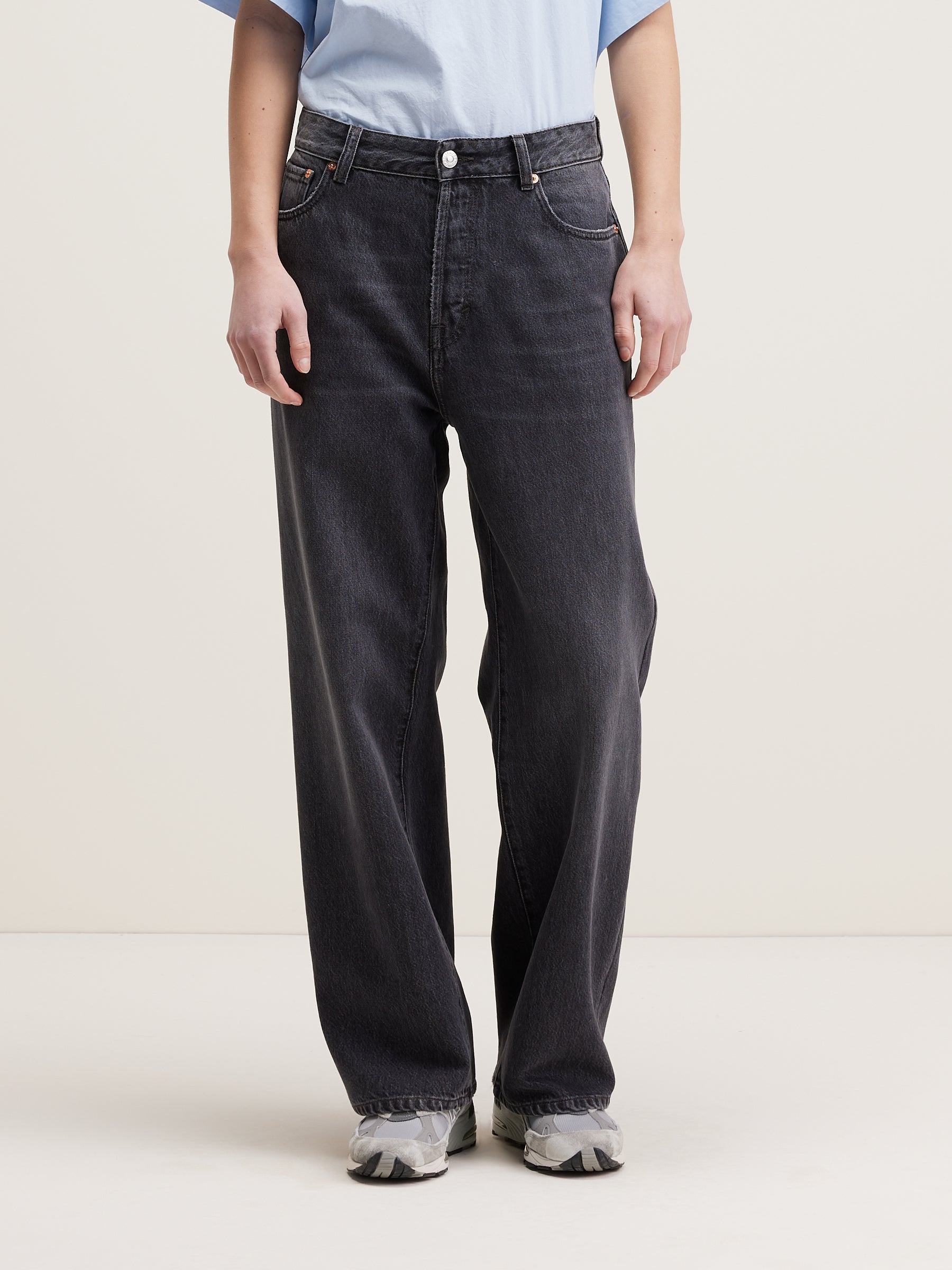 Paty Wide Jeans - Used black For Women | Bellerose